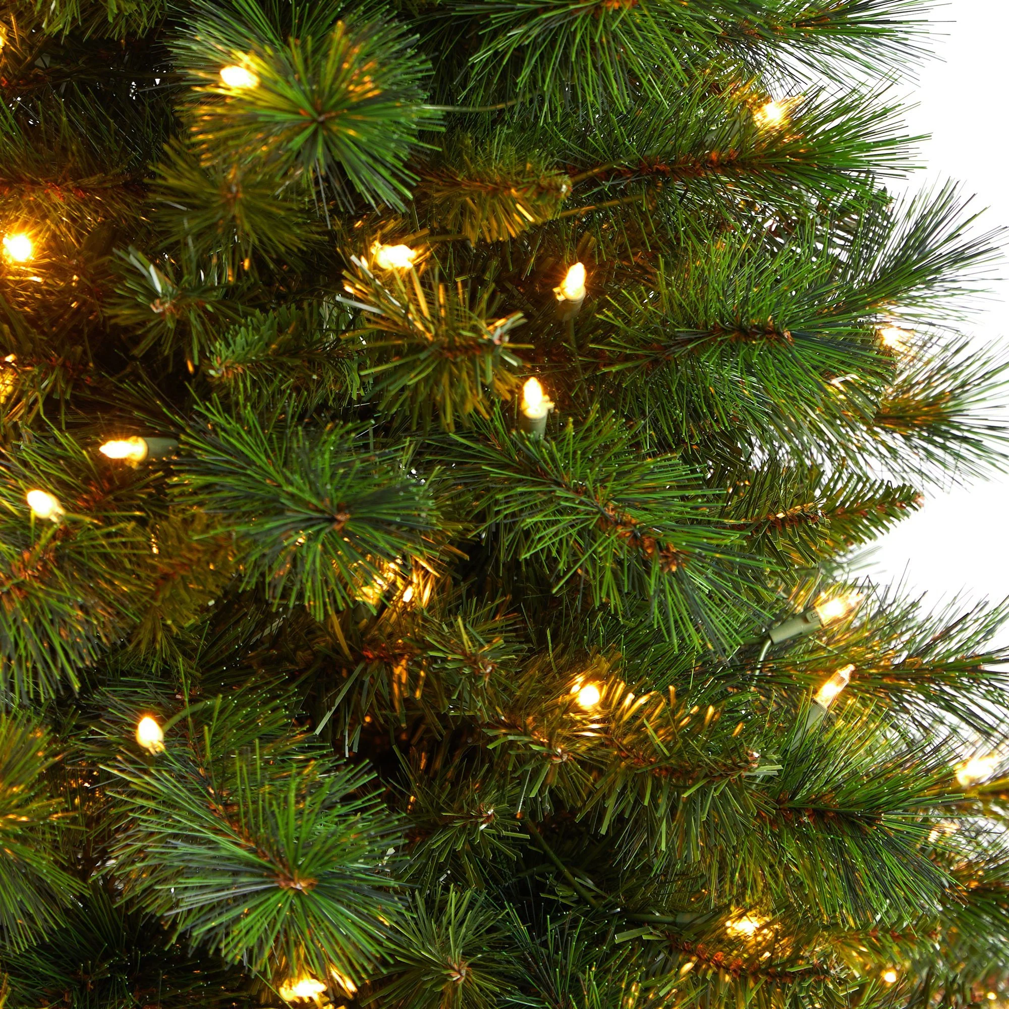 5’ Slim West Virginia Mountain Pine Christmas Tree with 200 Clear Lights and 467 Bendable Branches - Image 4