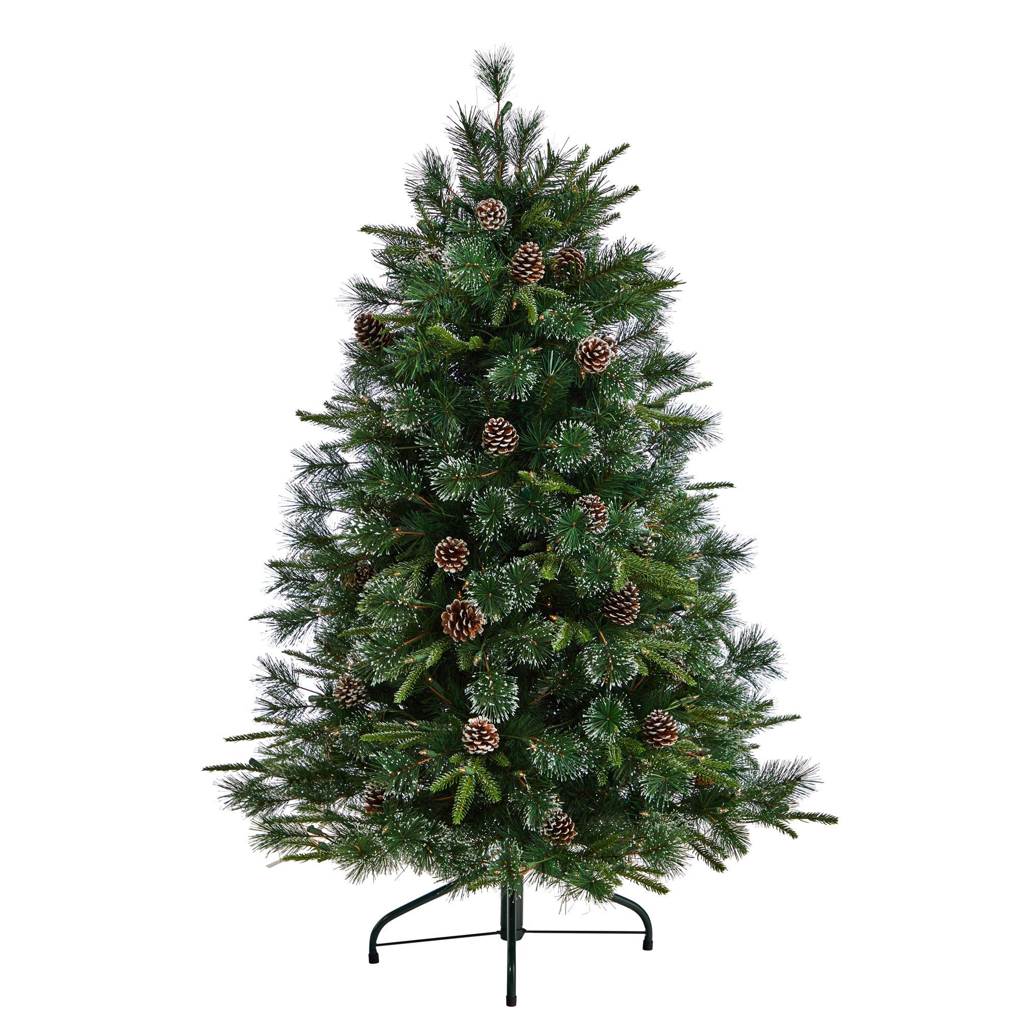 5’ Snowed Tipped Clermont Pine Artificial Christmas Tree - Image 3