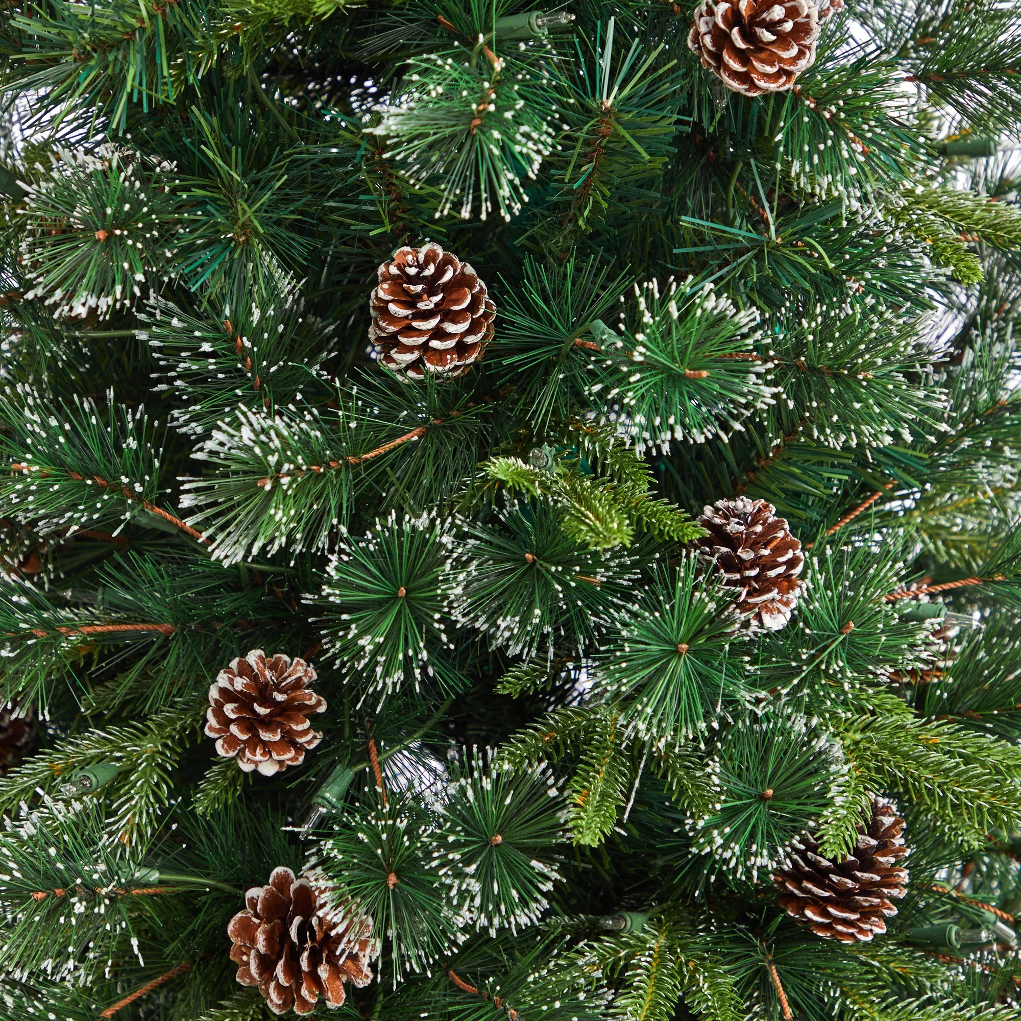 5’ Snowed Tipped Clermont Pine Artificial Christmas Tree - Image 5