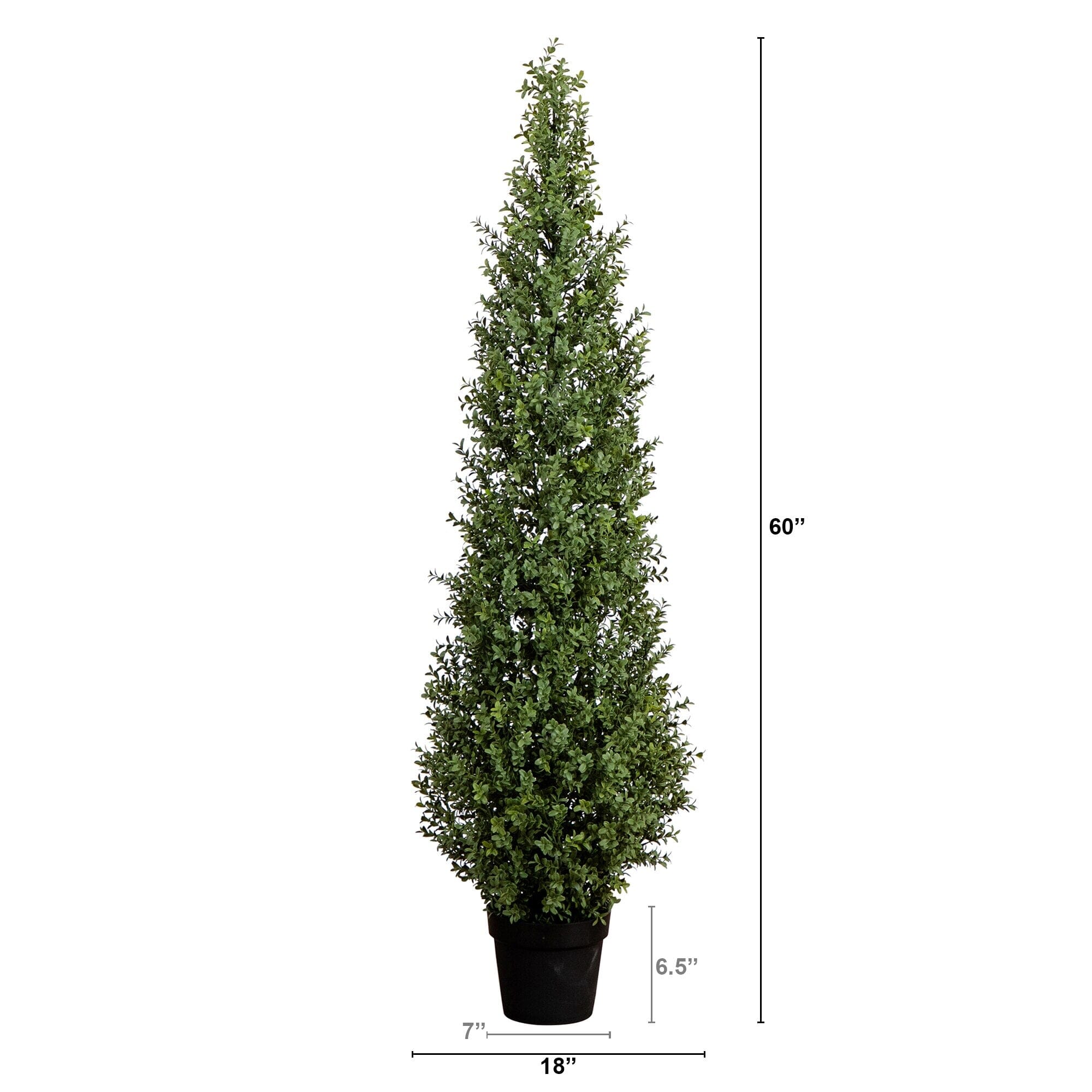 5’ UV Resistant Artificial Boxwood Topiary Tree (Indoor/Outdoor) - Image 4