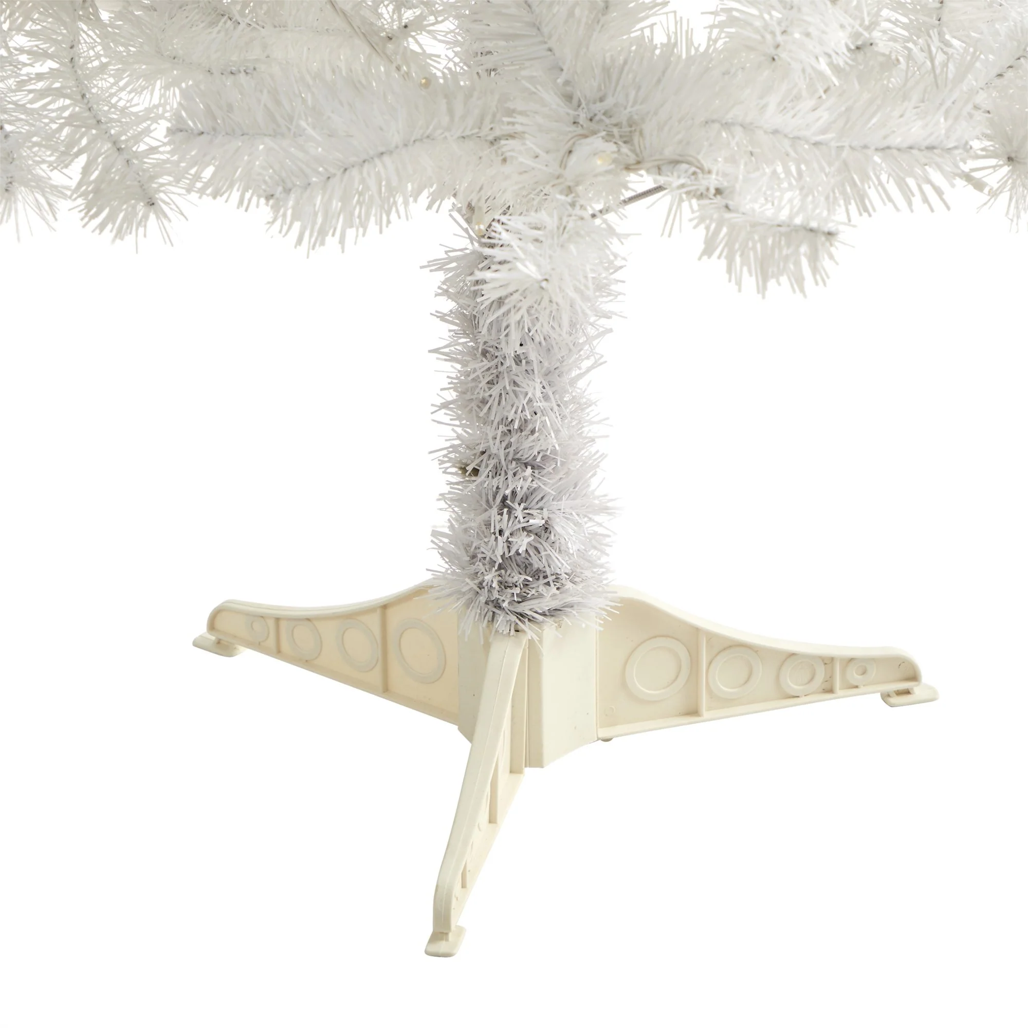 5' White Artificial Christmas Tree with 350 Bendable Branches - Image 4