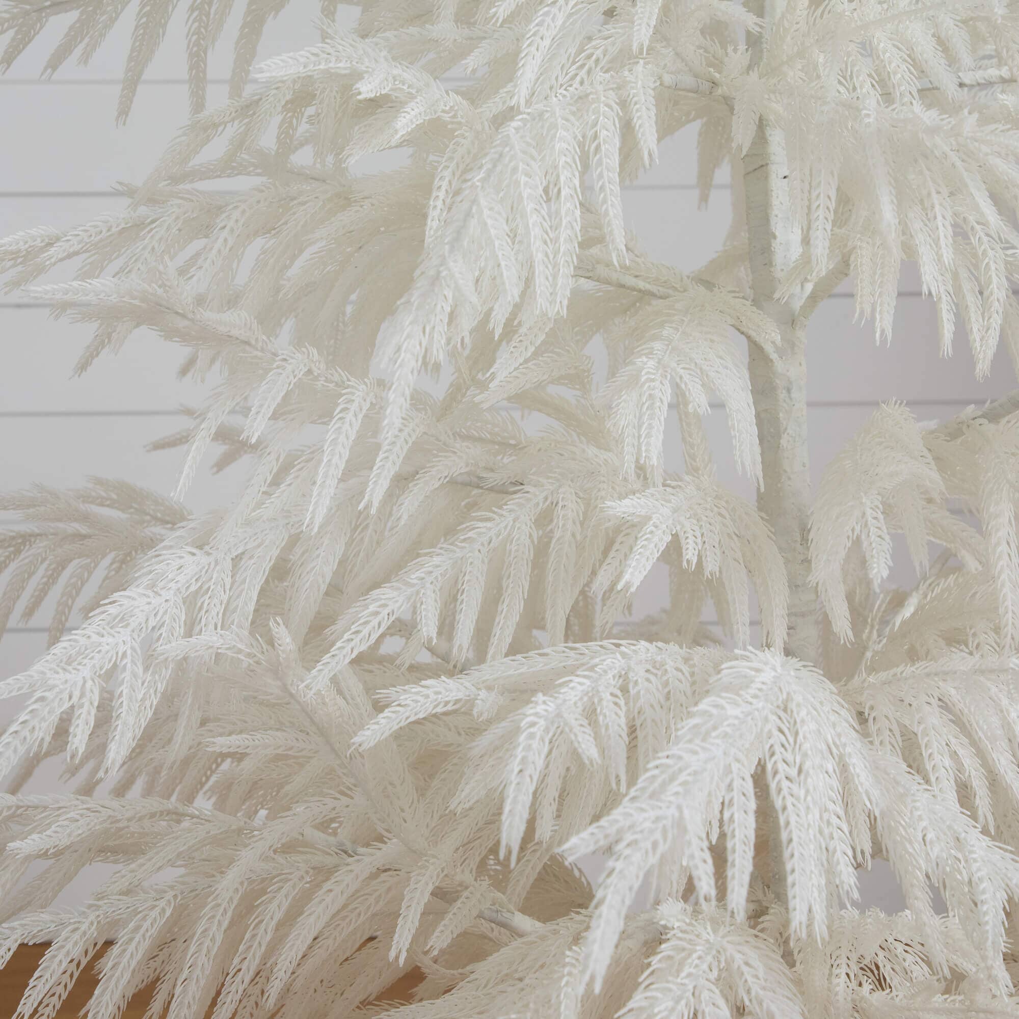 5' Artificial Real Touch White Norfolk Island Pine Christmas Tree with Natural Look - Image 2