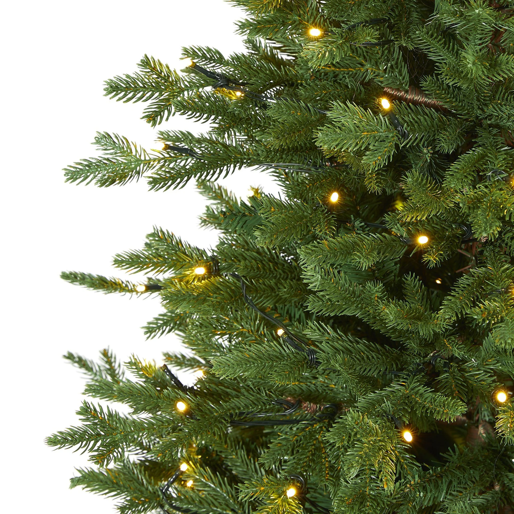 5’ Wyoming Spruce Artificial Christmas Tree with 300 Clear LED Lights and 773 Bendable Branches - Image 3