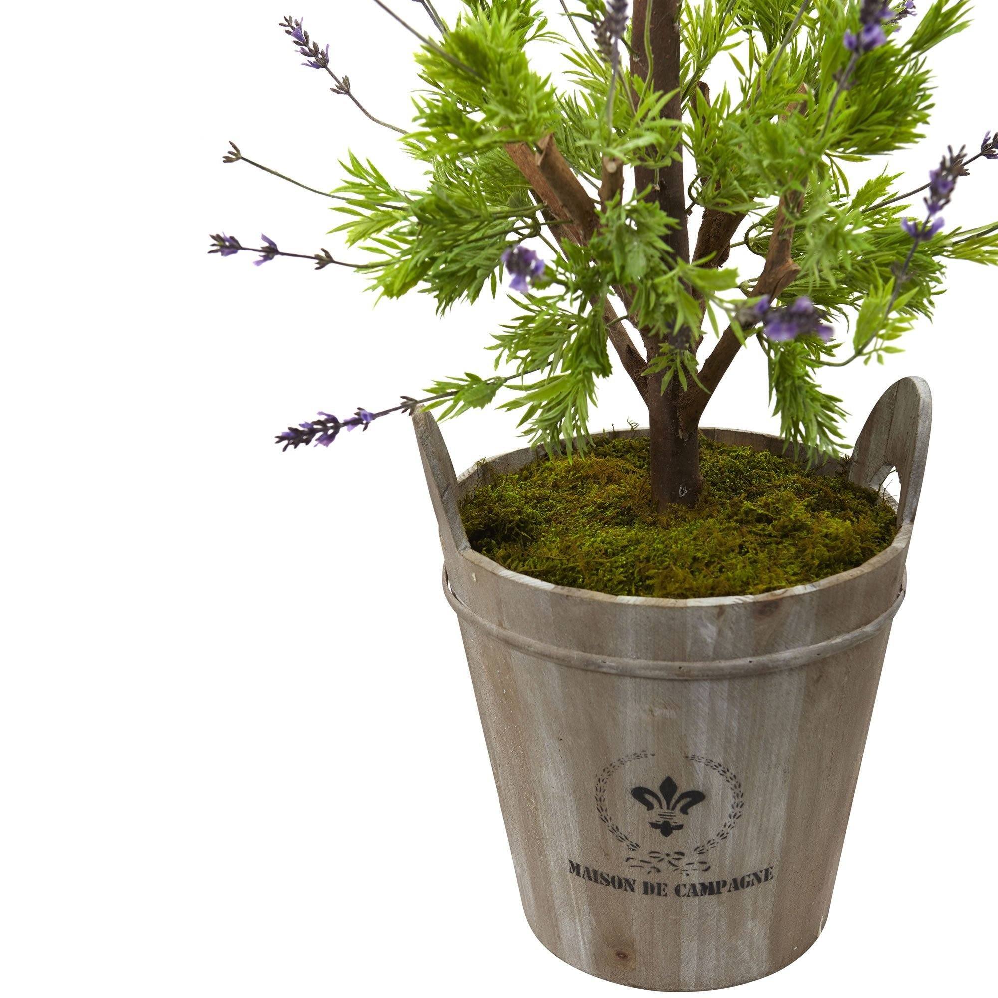 Lavender Topiary with Farmhouse Planter - Image 3