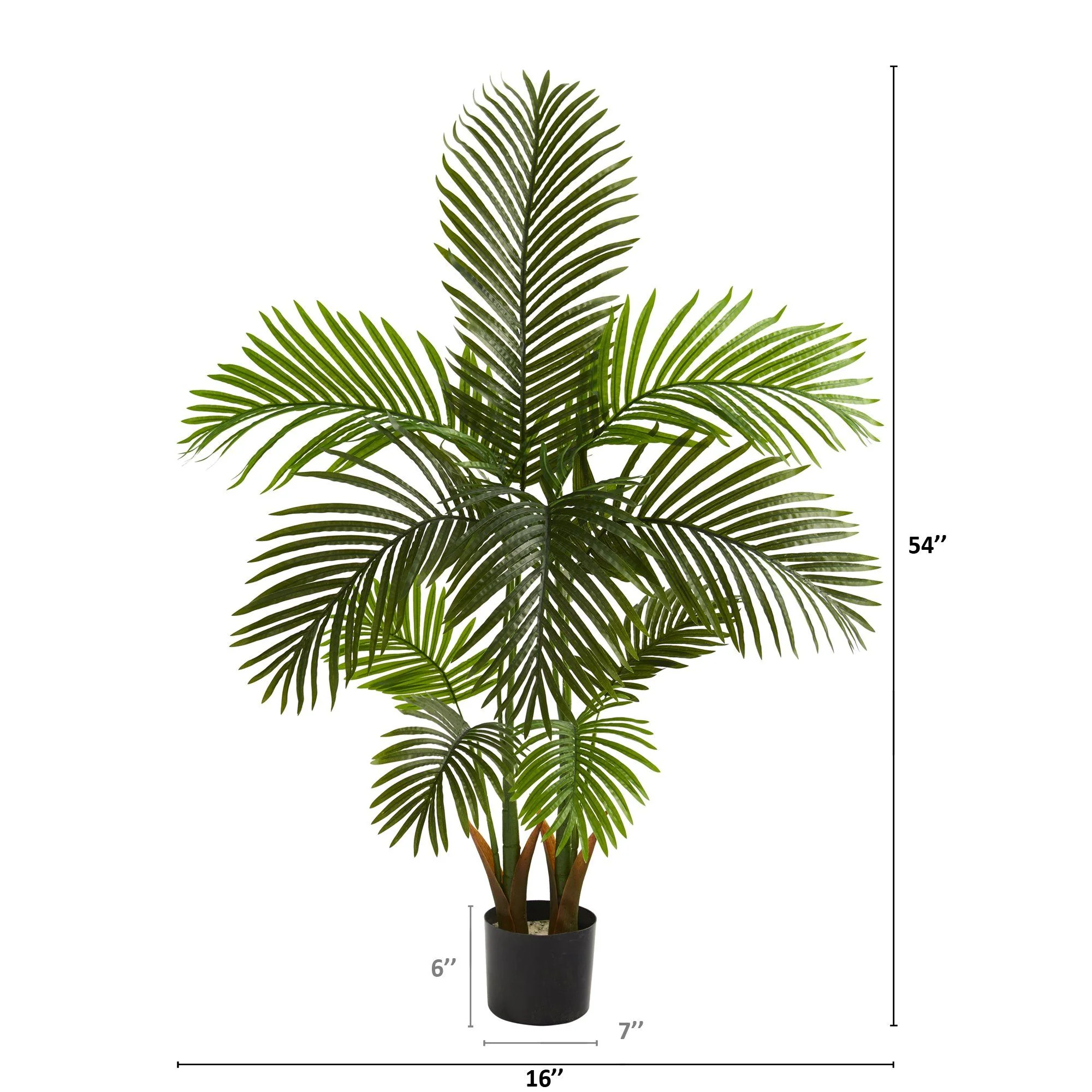 54” Areca Palm Artificial Tree - Image 2