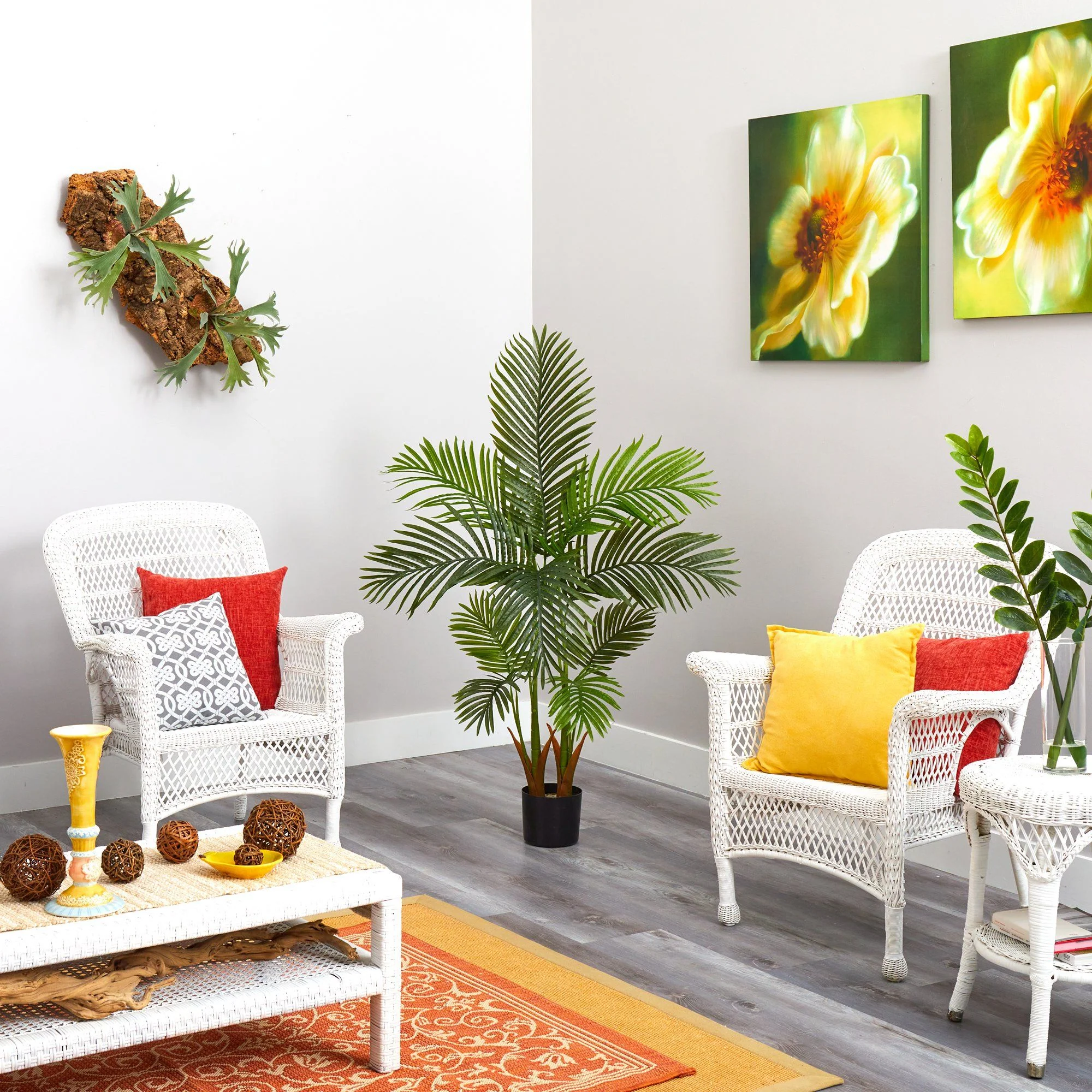 54” Areca Palm Artificial Tree - Image 3