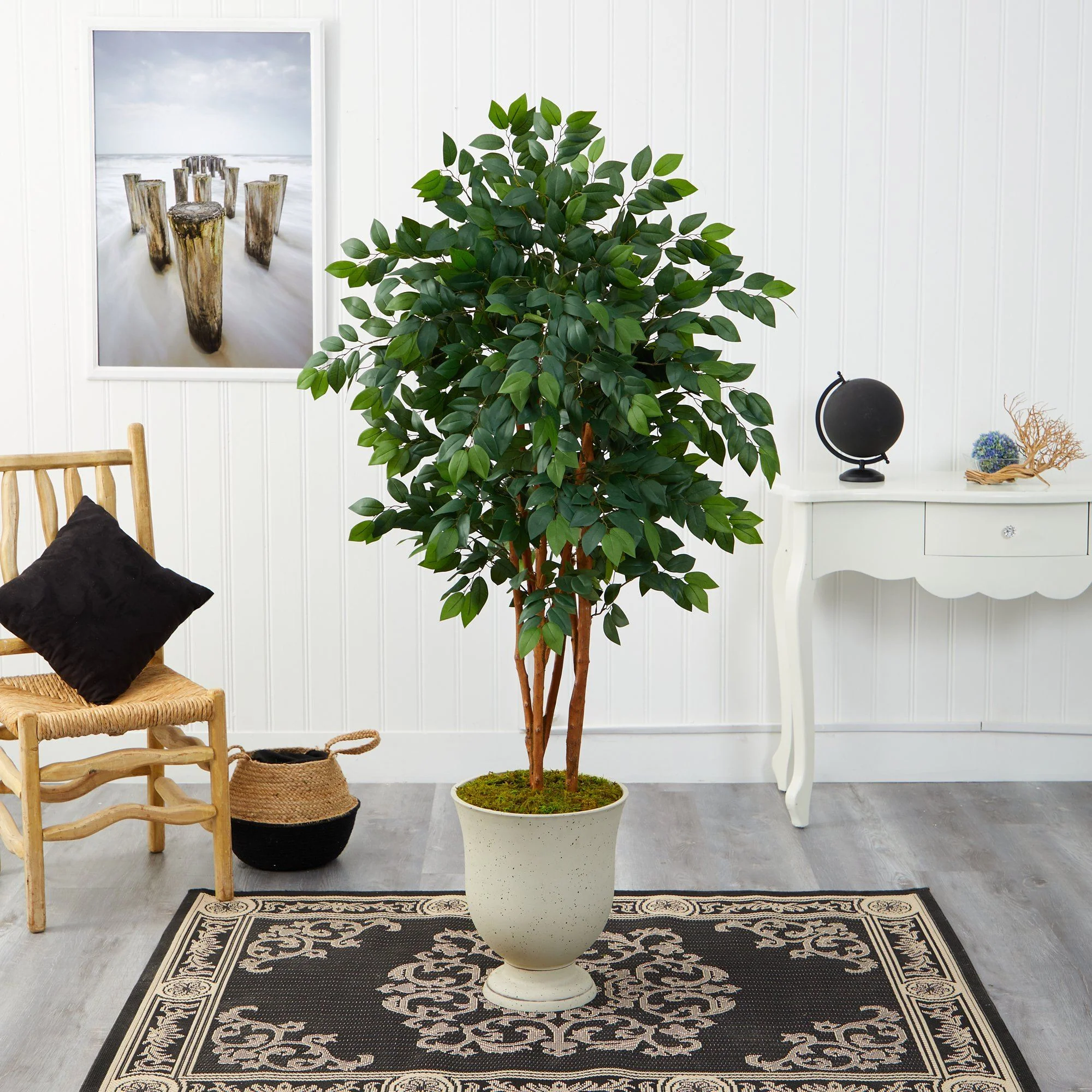 55” Sakaki Artificial Tree in Decorative Urn - Image 3