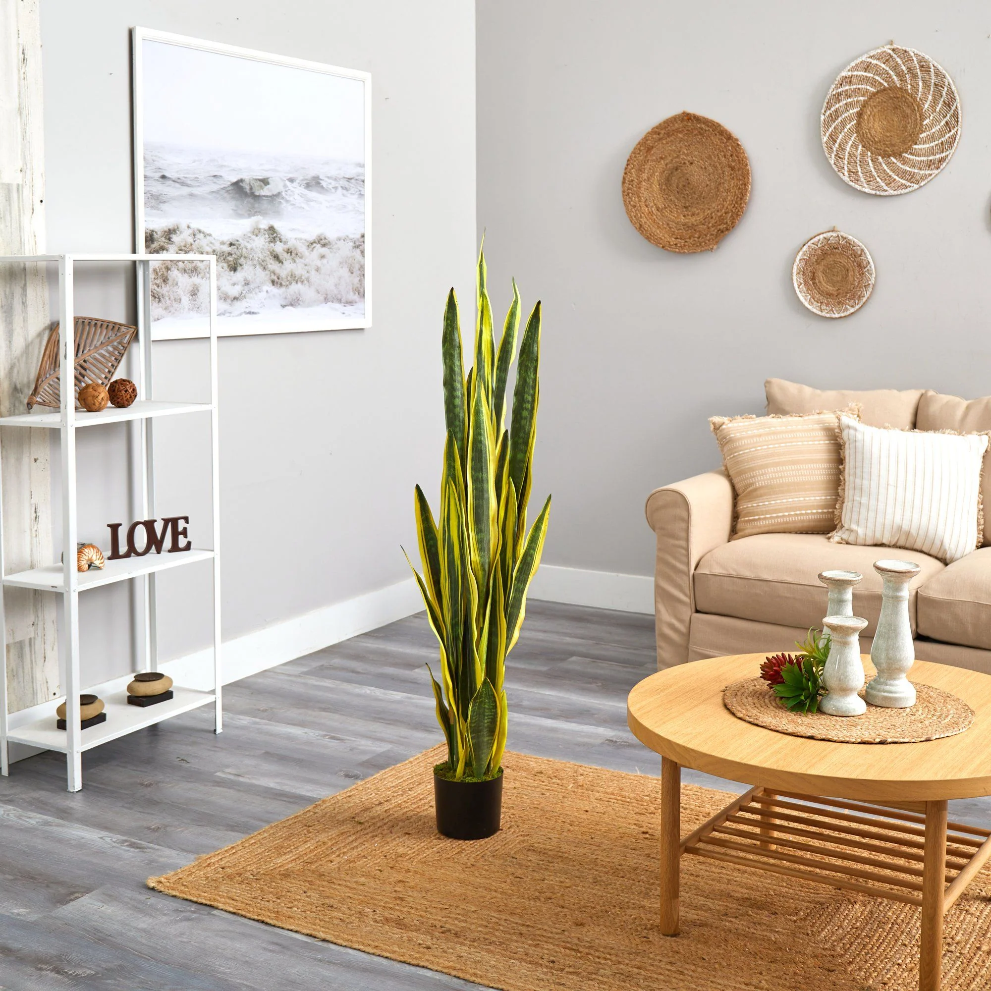 58” Sansevieria Artificial Plant - Image 4