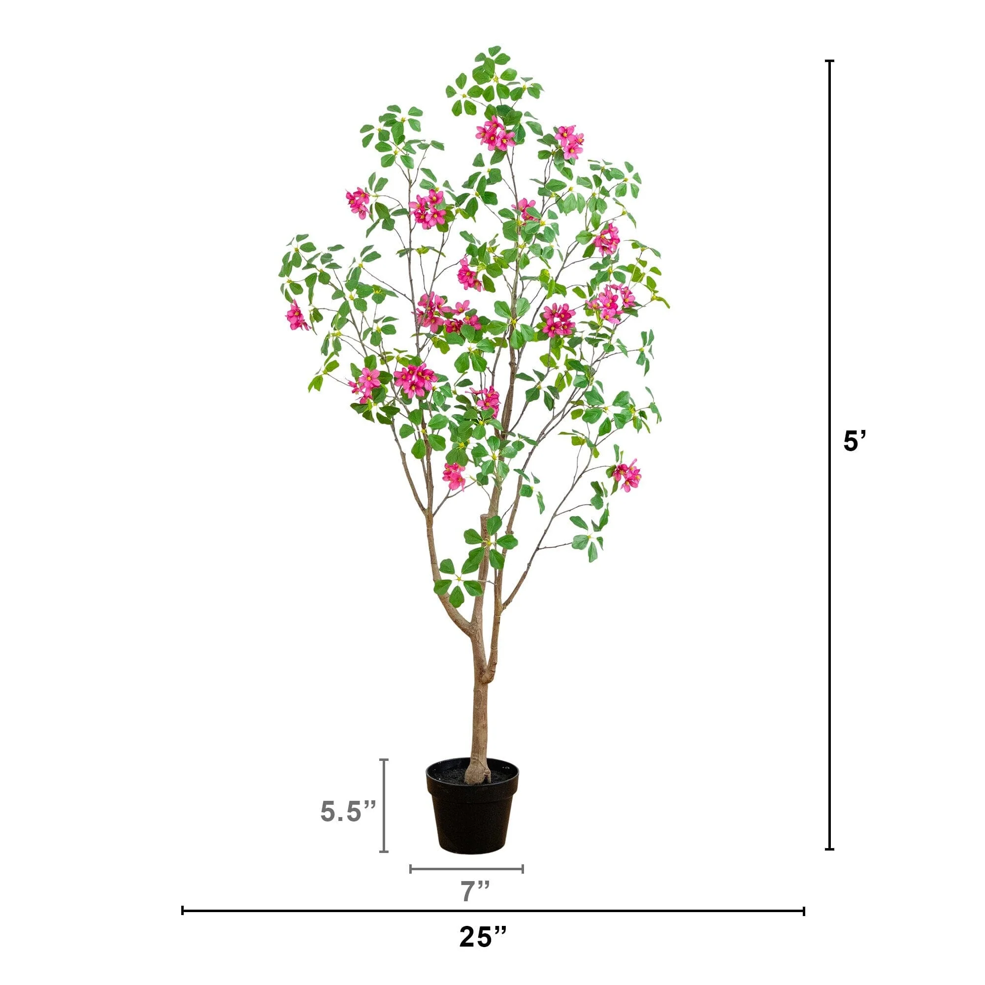 5' Artificial Dogwood Tree with Real Touch Leaves - Image 6