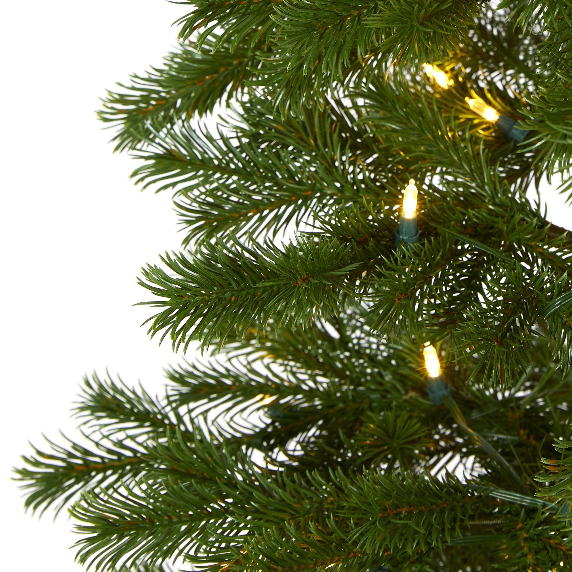 6.5' Big Sky Spruce Artificial Christmas Tree with 200 Clear Warm (Multifunction) LED Lights and 265 Bendable Branches - Image 3