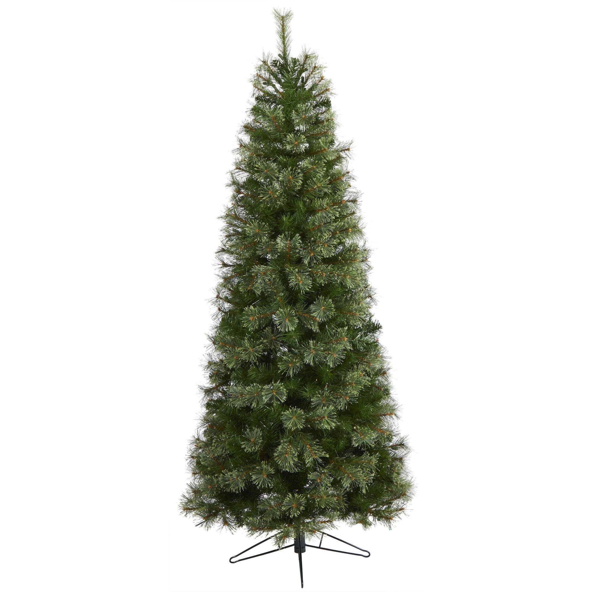 6.5' Cashmere Slim Artificial Christmas Tree with 350 Warm White Lights and 660 Bendable Branches - Image 3
