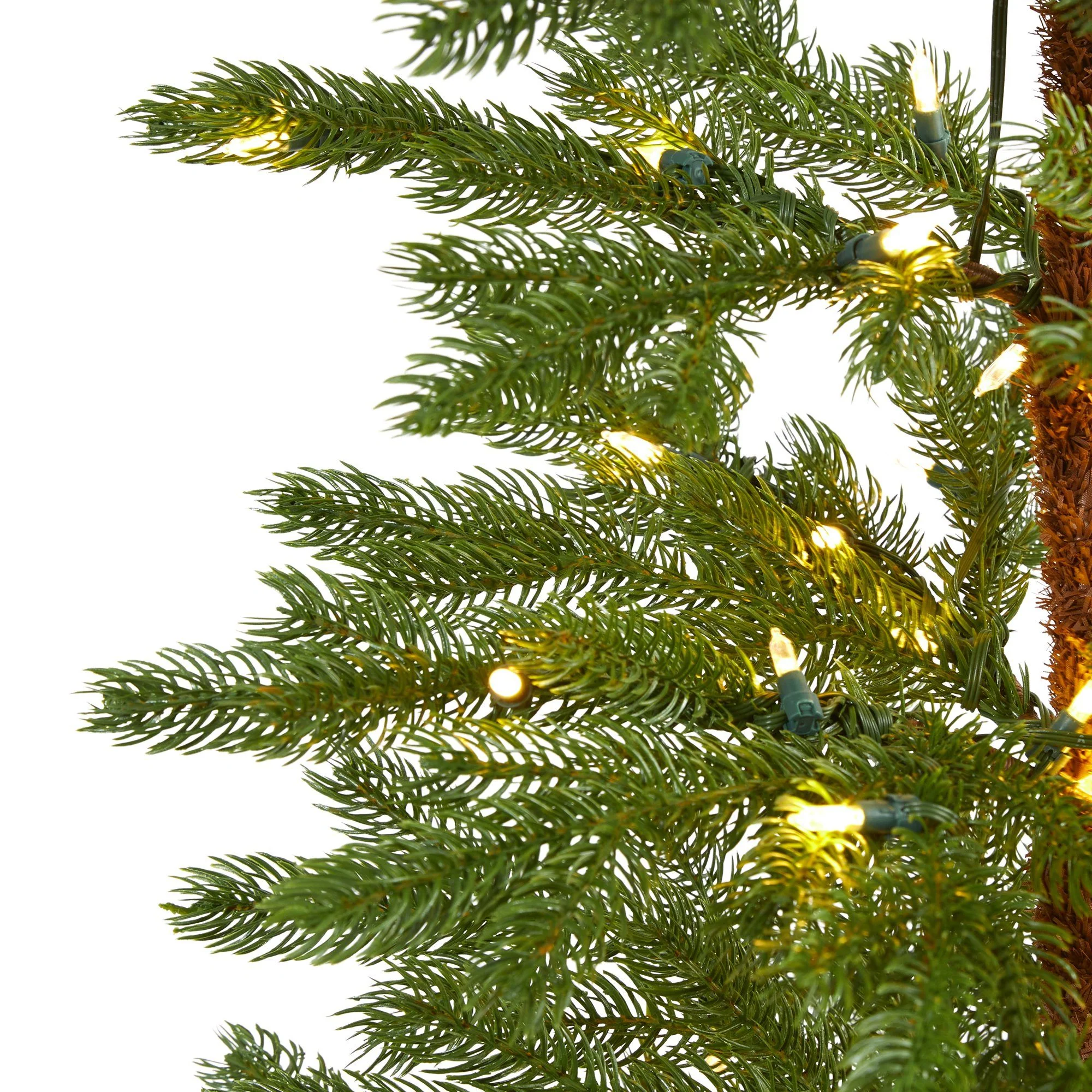6.5' Fairbanks Fir Artificial Christmas Tree with 250 Clear Warm (Multifunction) LED Lights and 208 Bendable Branches - Image 3