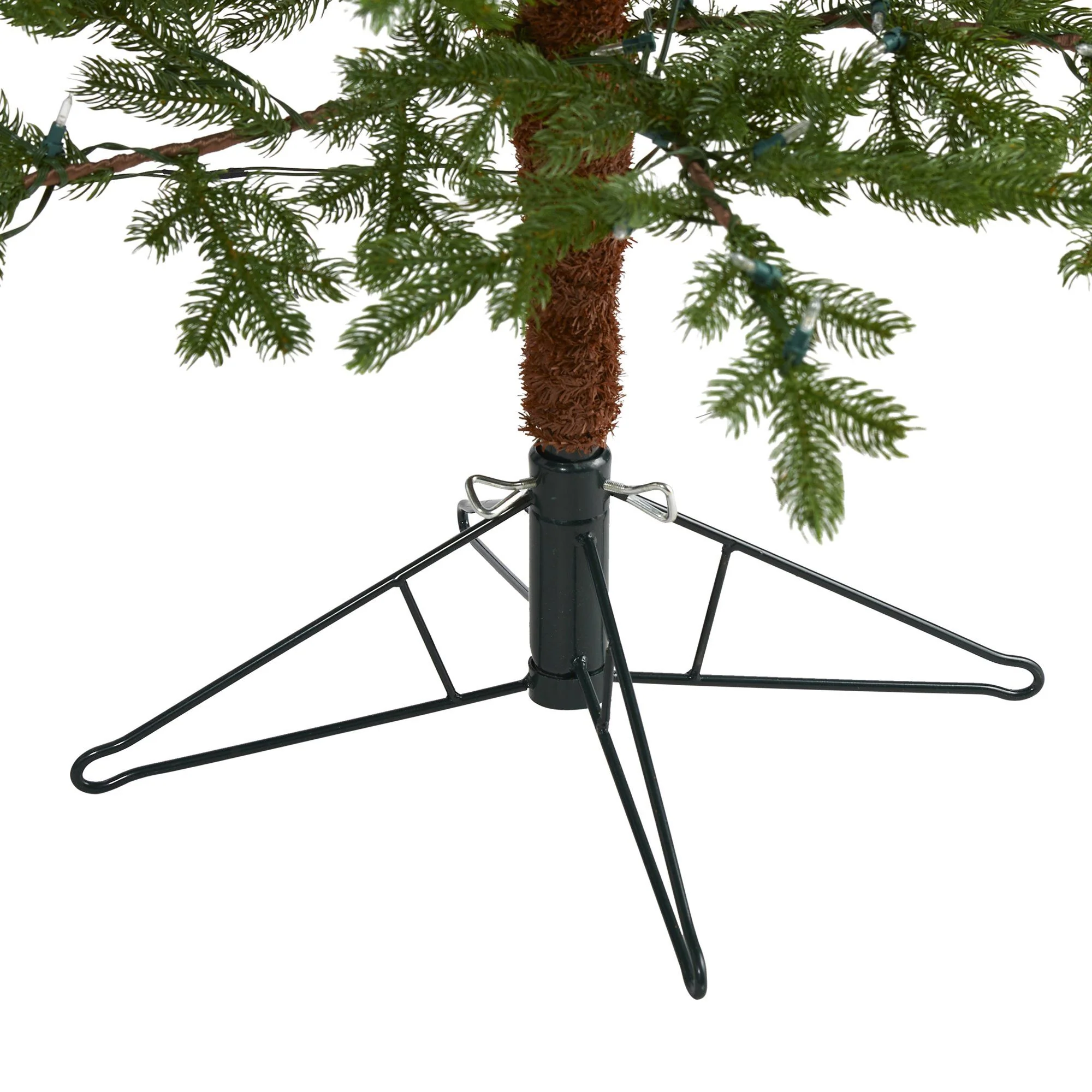 6.5' Fairbanks Fir Artificial Christmas Tree with 250 Clear Warm (Multifunction) LED Lights and 208 Bendable Branches - Image 5
