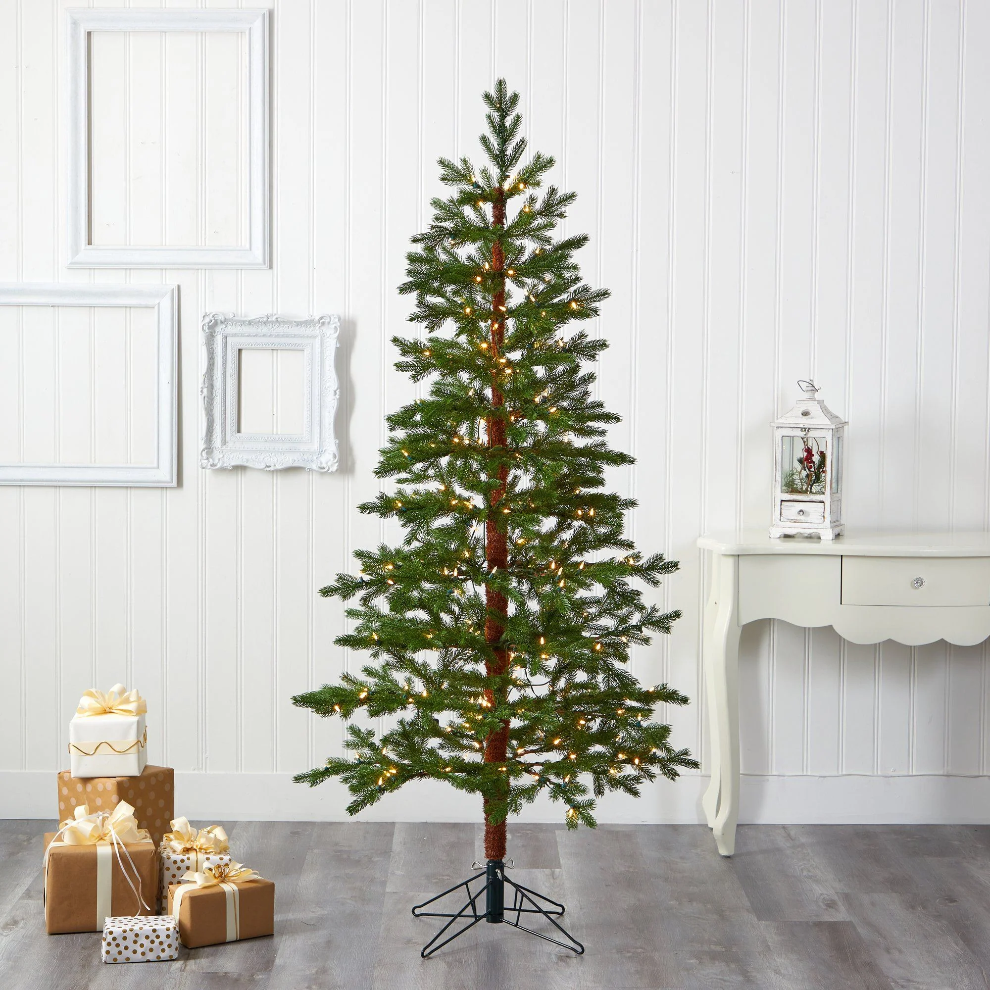6.5' Fairbanks Fir Artificial Christmas Tree with 250 Clear Warm (Multifunction) LED Lights and 208 Bendable Branches - Image 7