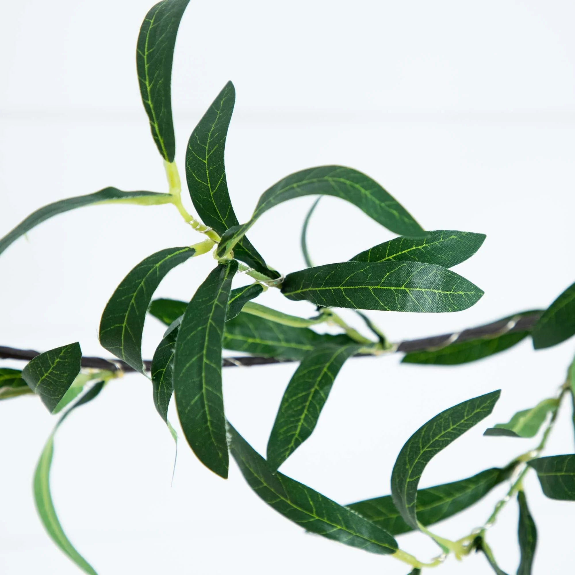 6.5’ Lighted Artificial Olive Garland with 100 Warm White LED Lights - Image 4