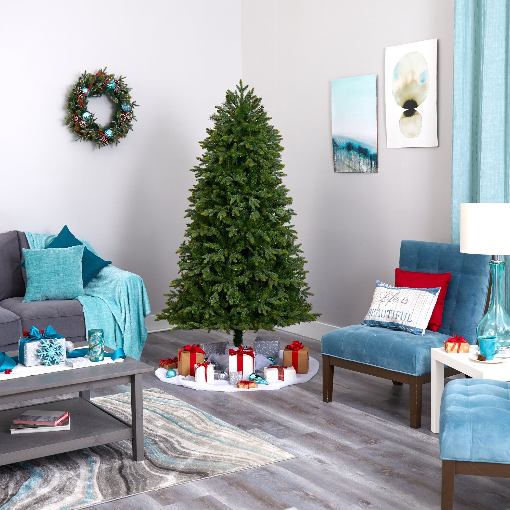 6.5' Oregon Fir Artificial Christmas Tree - Image 7