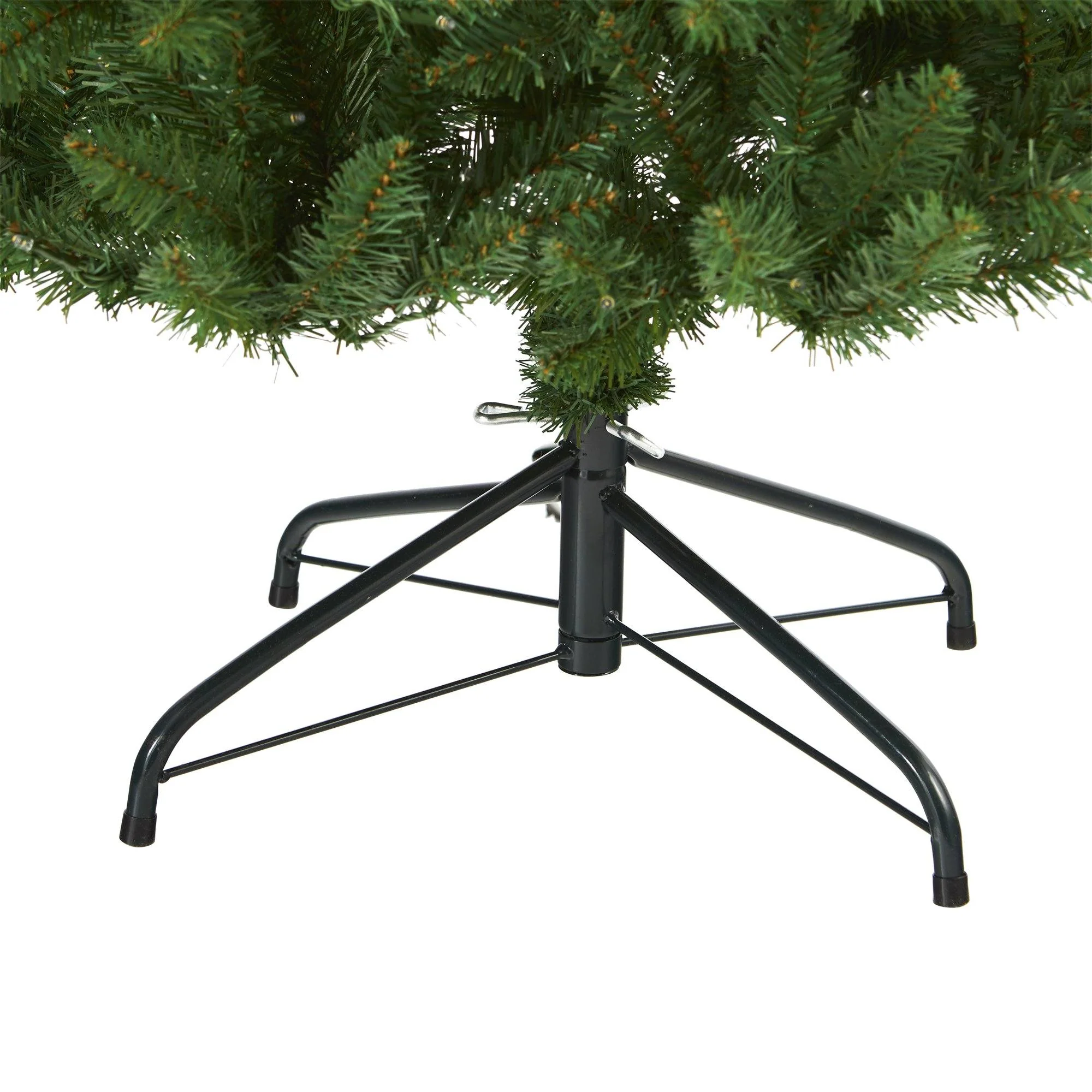 6.5’ Slim Green Mountain Pine Artificial Christmas Tree with 300 Clear LED Lights - Image 5