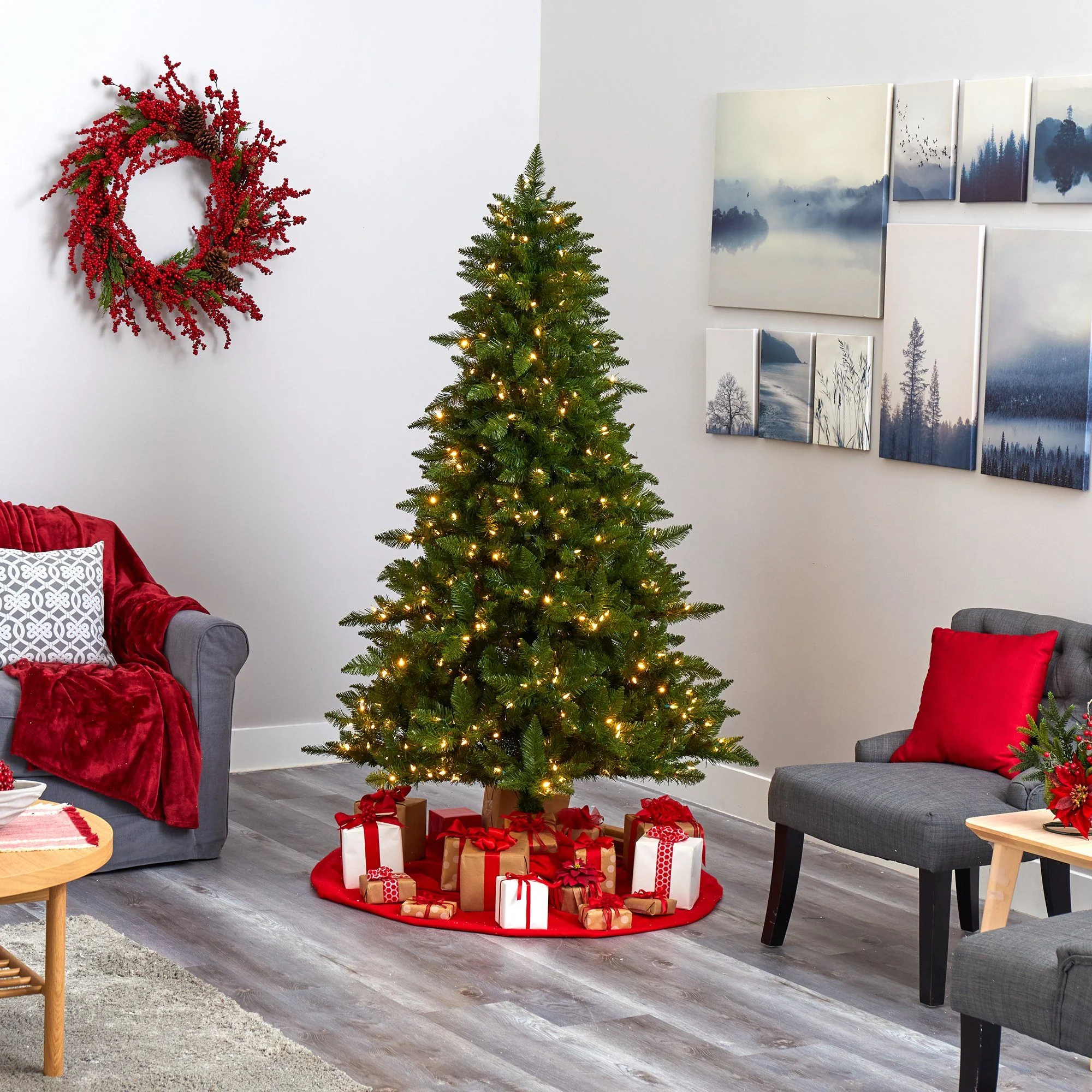 6.5' Vermont Spruce Artificial Christmas Tree - Image 8