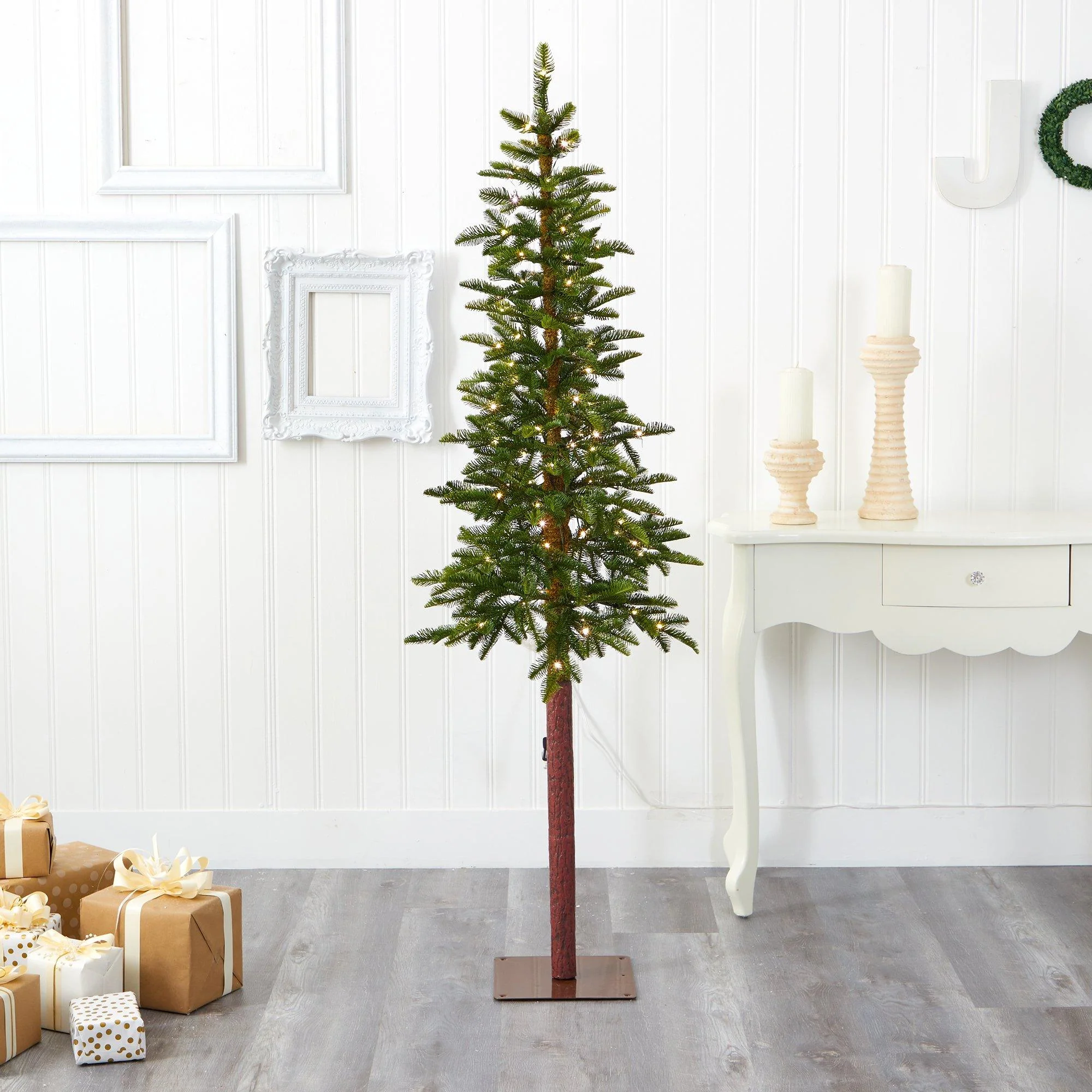 6’ Alaskan Alpine Artificial Christmas Tree with 100 Clear Microdot (Multifunction) LED Lights and 112 Bendable Branches - Image 7