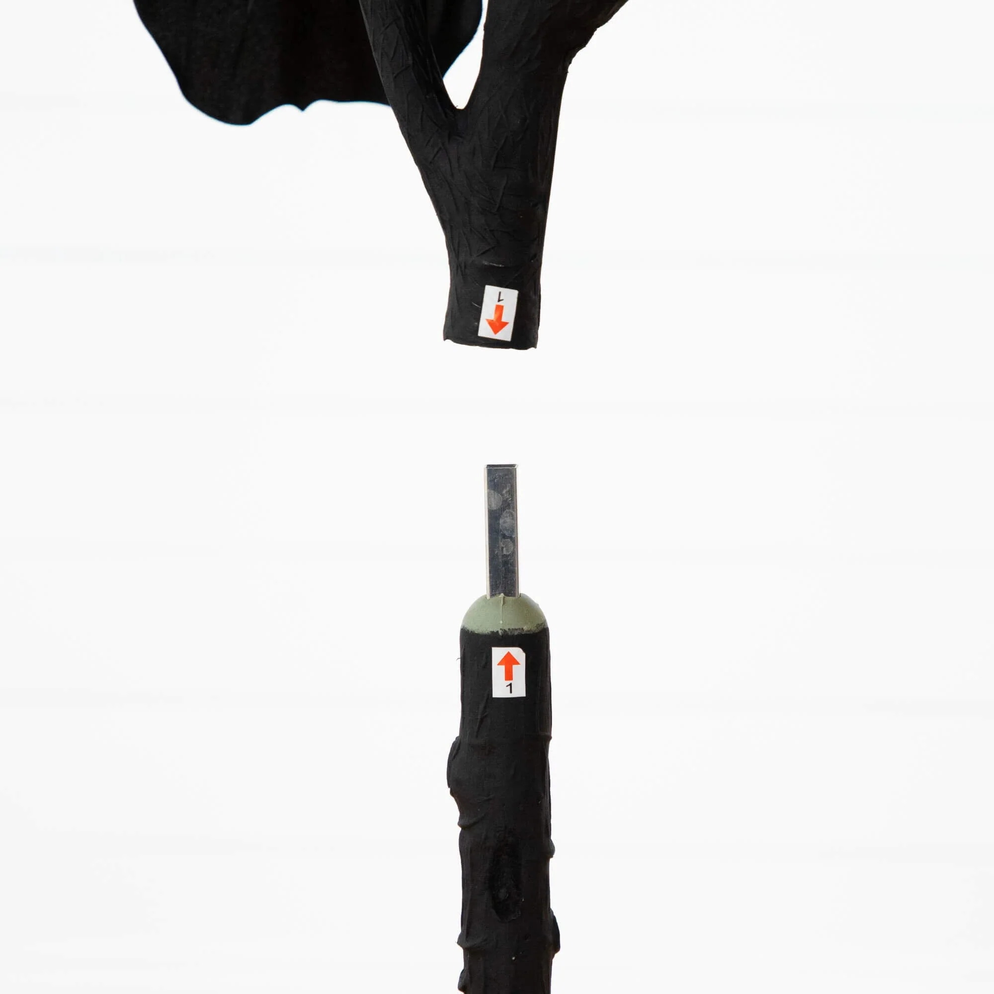 6' Artificial Halloween Black Fiddle Leaf Tree - Image 5
