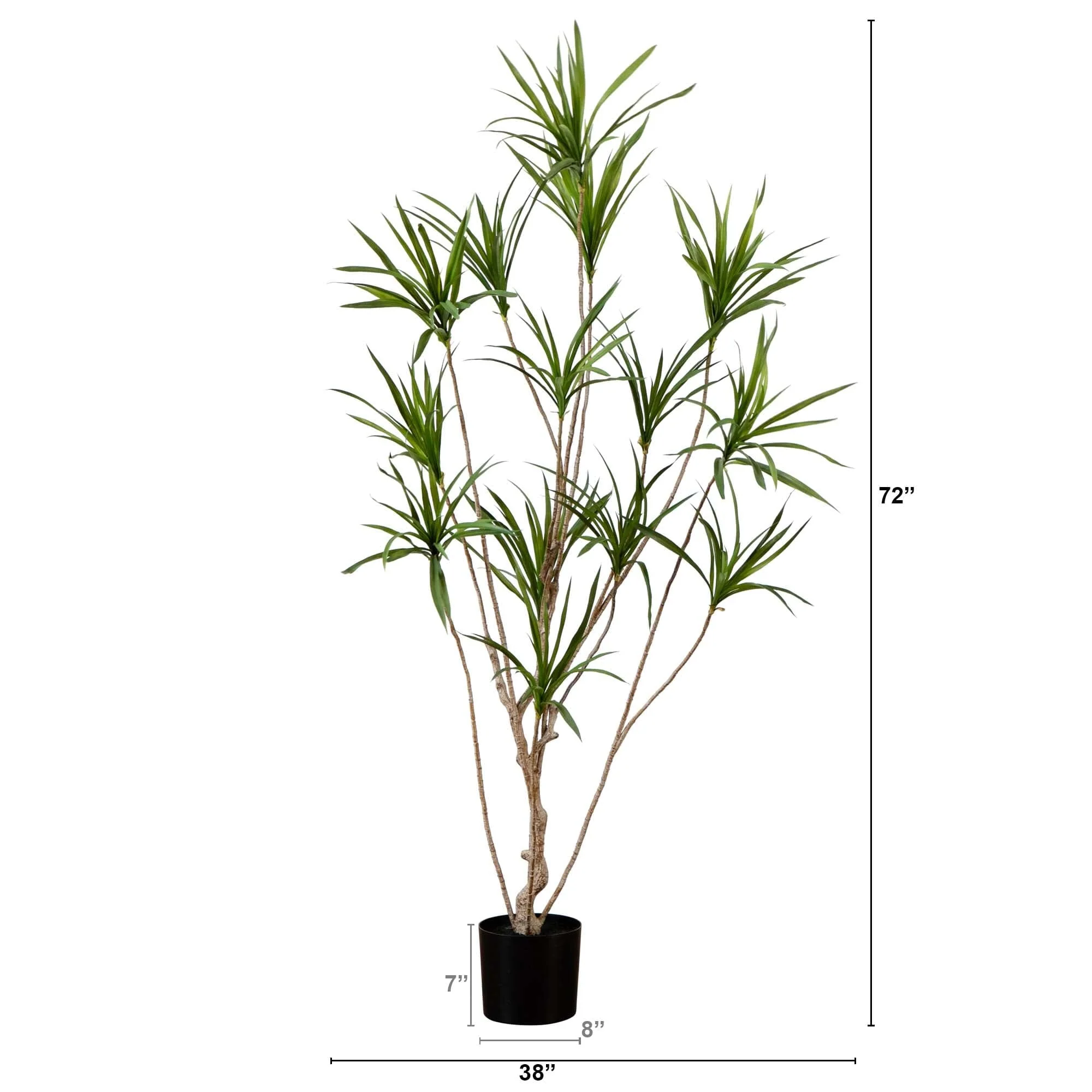 6’ Artificial Dracaena Tree - Image 7