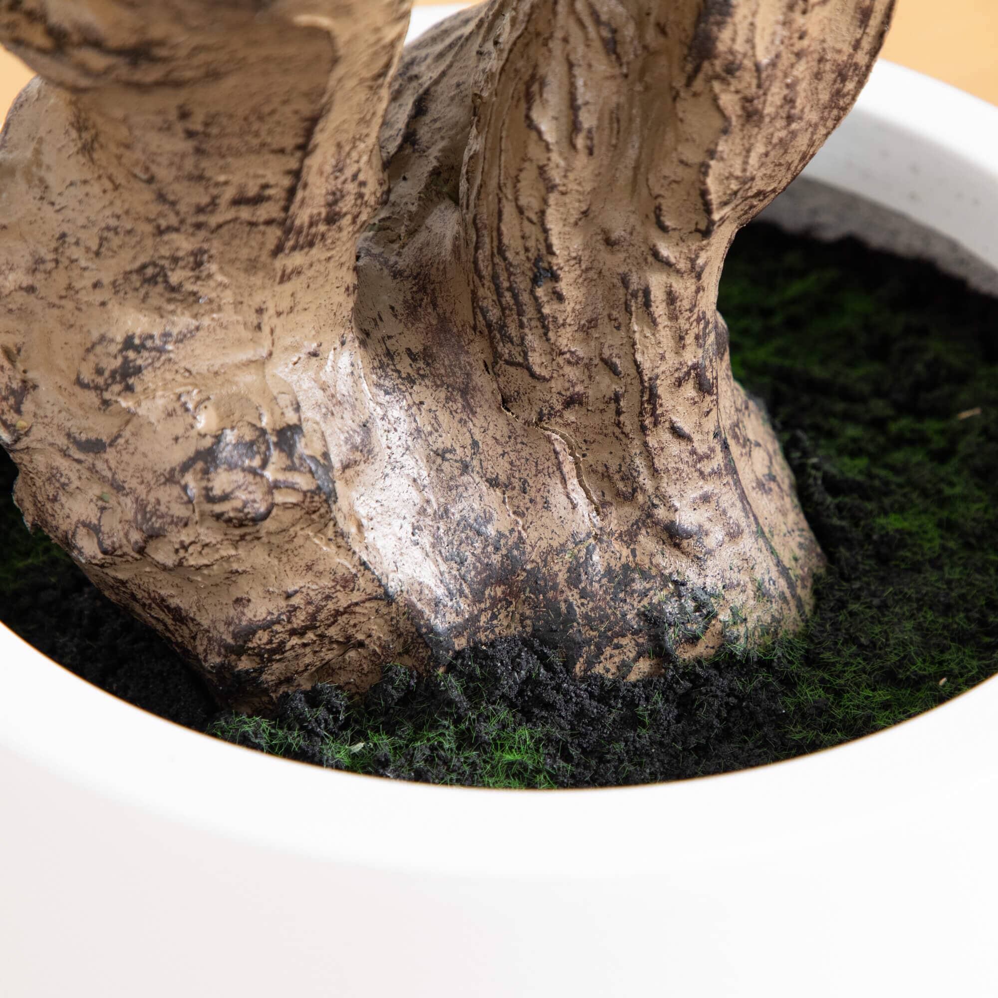 6’ Artificial Grand Fiddle Leaf Tree in White Decorative Planter - Image 6