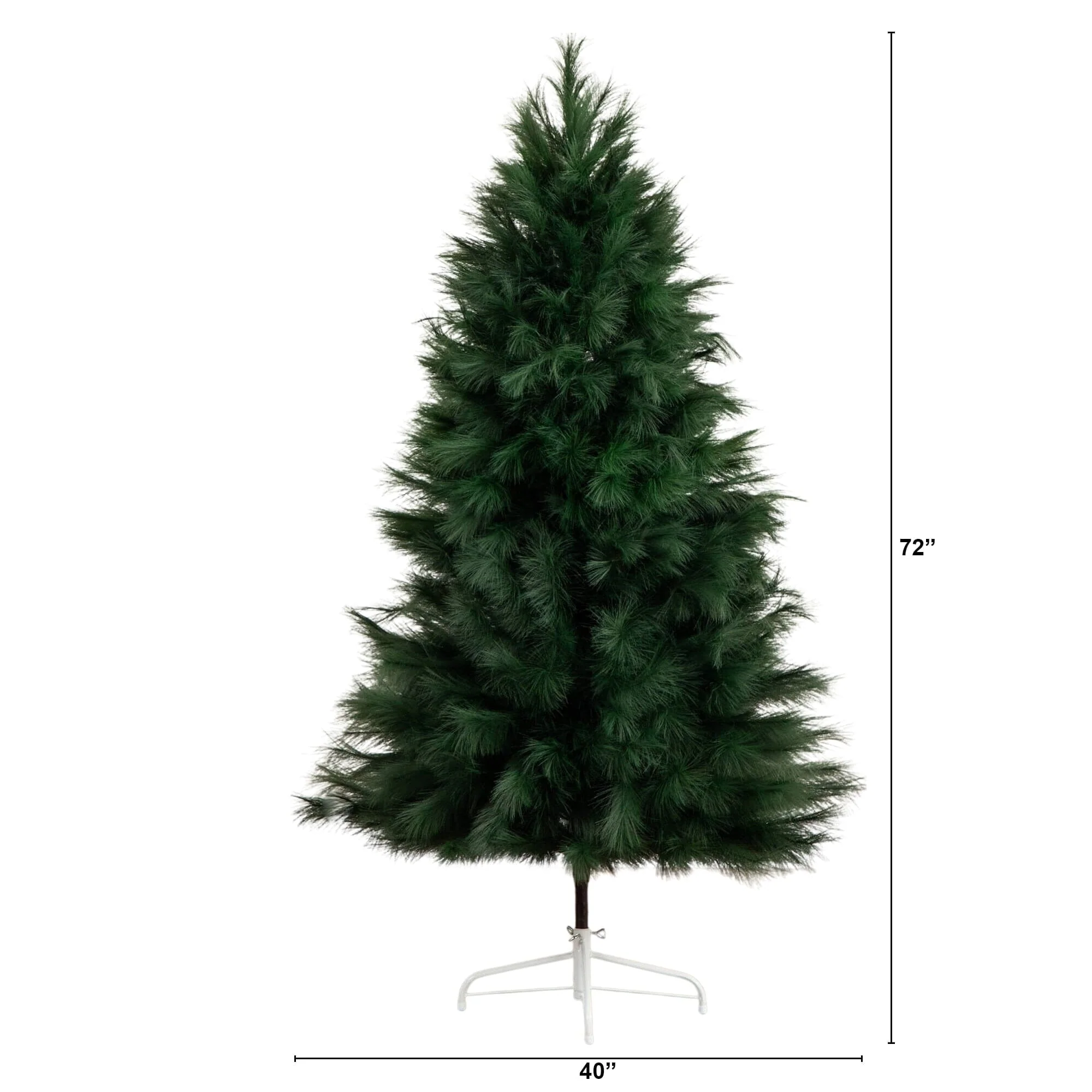 6' Artificial Green Pampas Grass Christmas Tree - Image 7