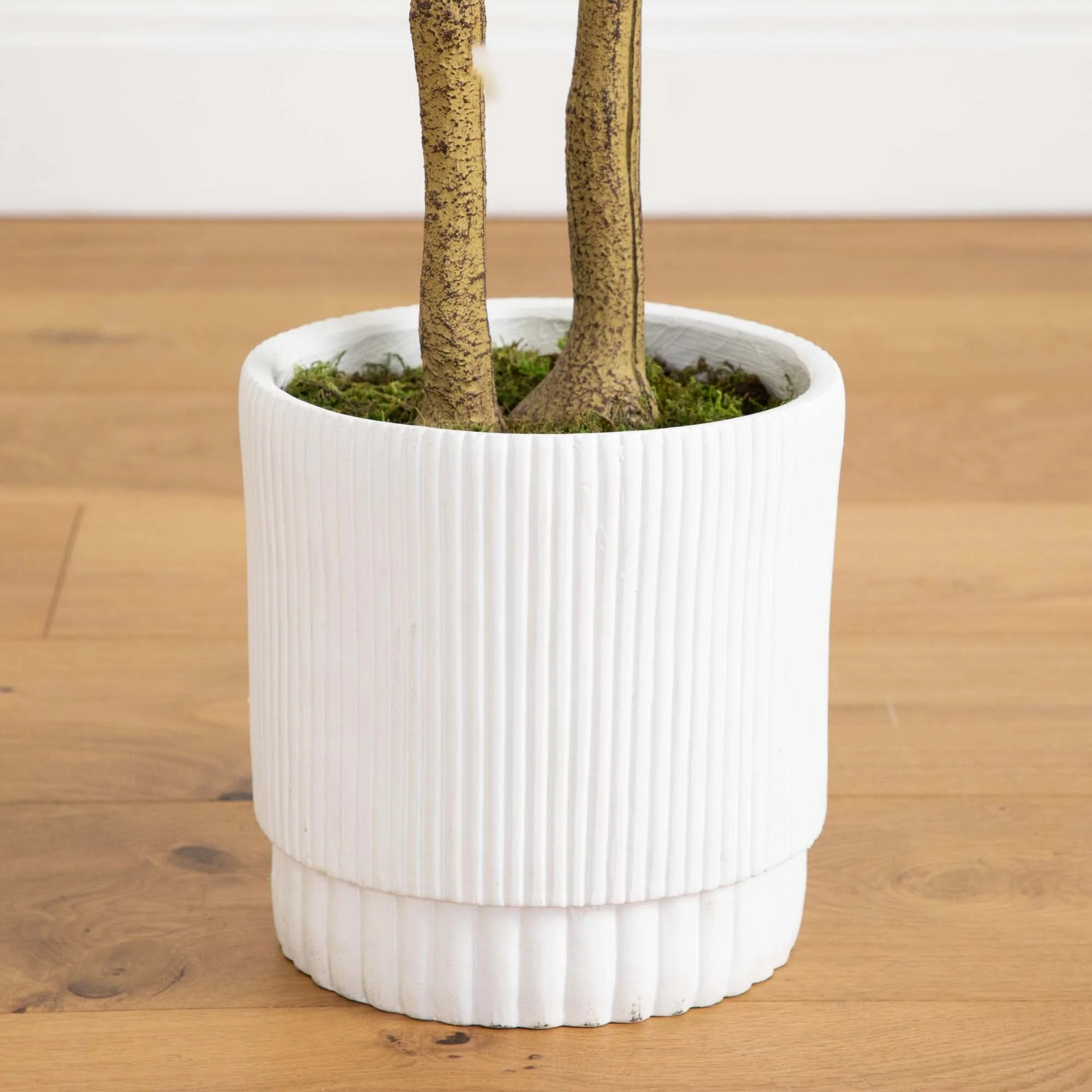 6’ Artificial Maple Tree with White Planter - Image 6
