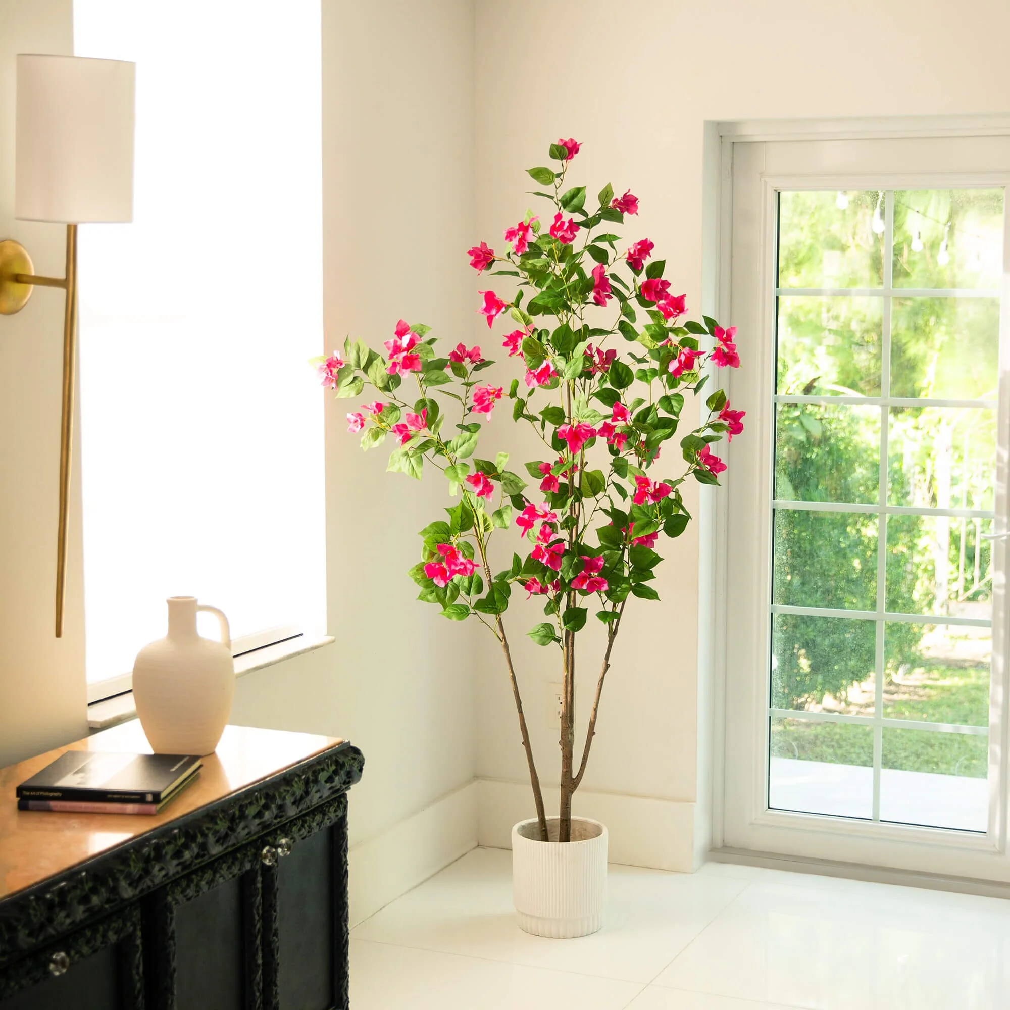 6’ Artificial Minimalist Bougainvillea Tree - Image 3