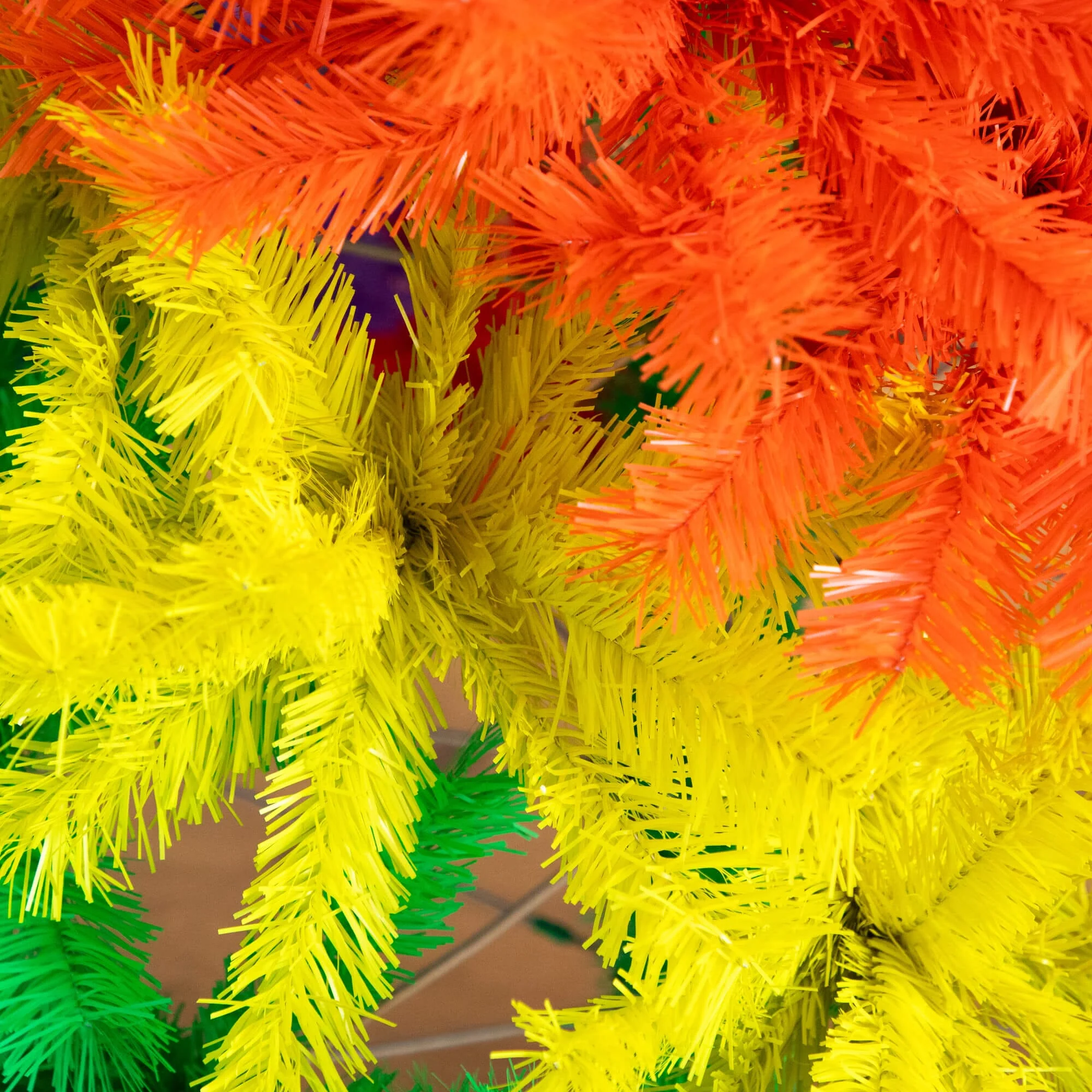 6' Artificial Rainbow Christmas Tree - Image 2