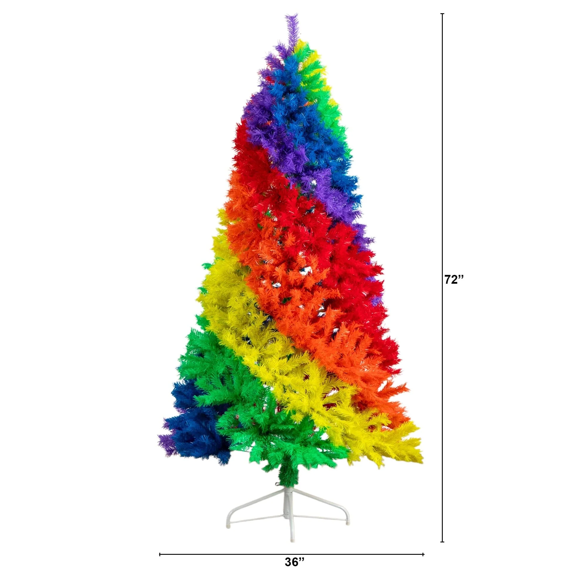 6' Artificial Rainbow Christmas Tree - Image 5