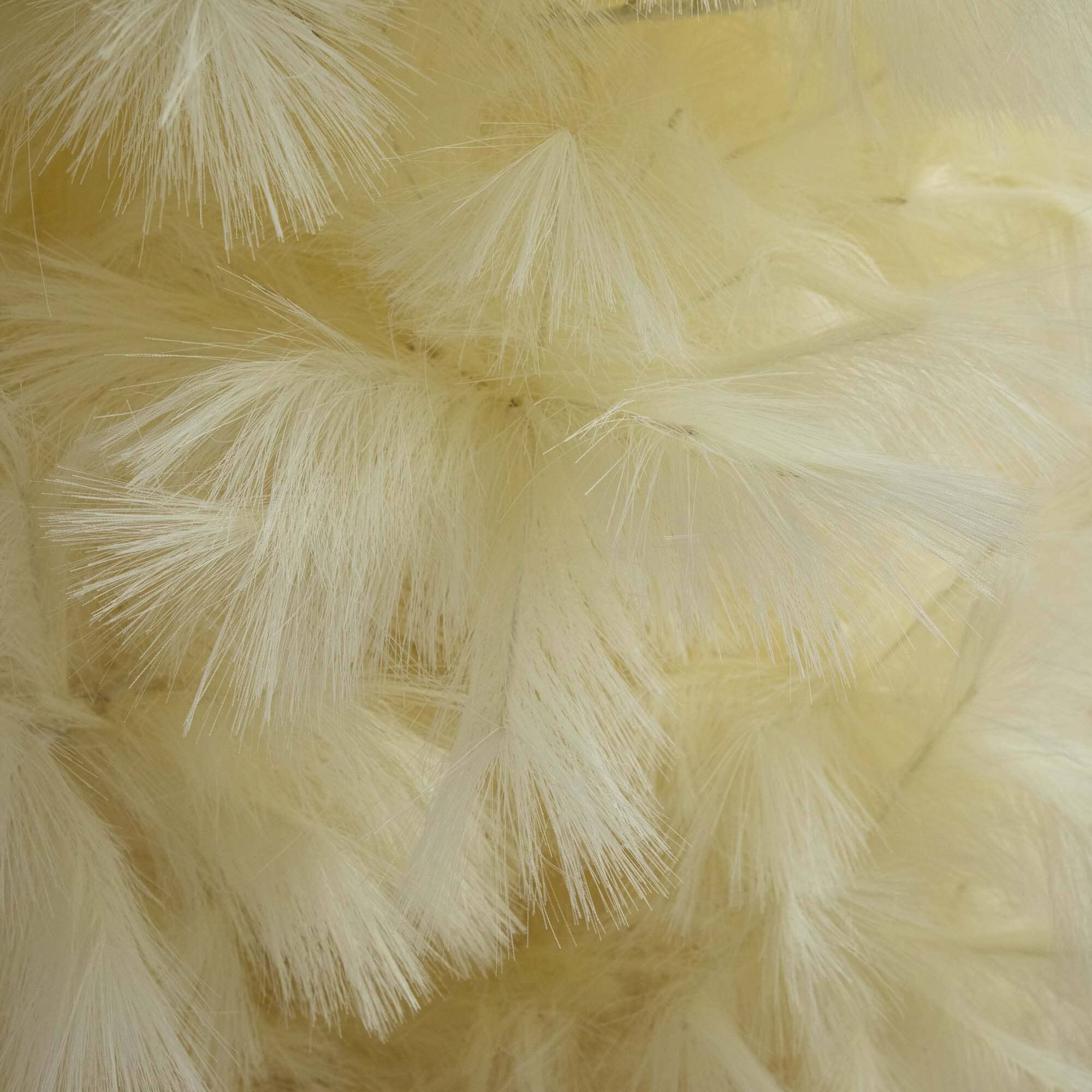 6’ Artificial Off-White Pampas Grass Christmas Tree - Image 2