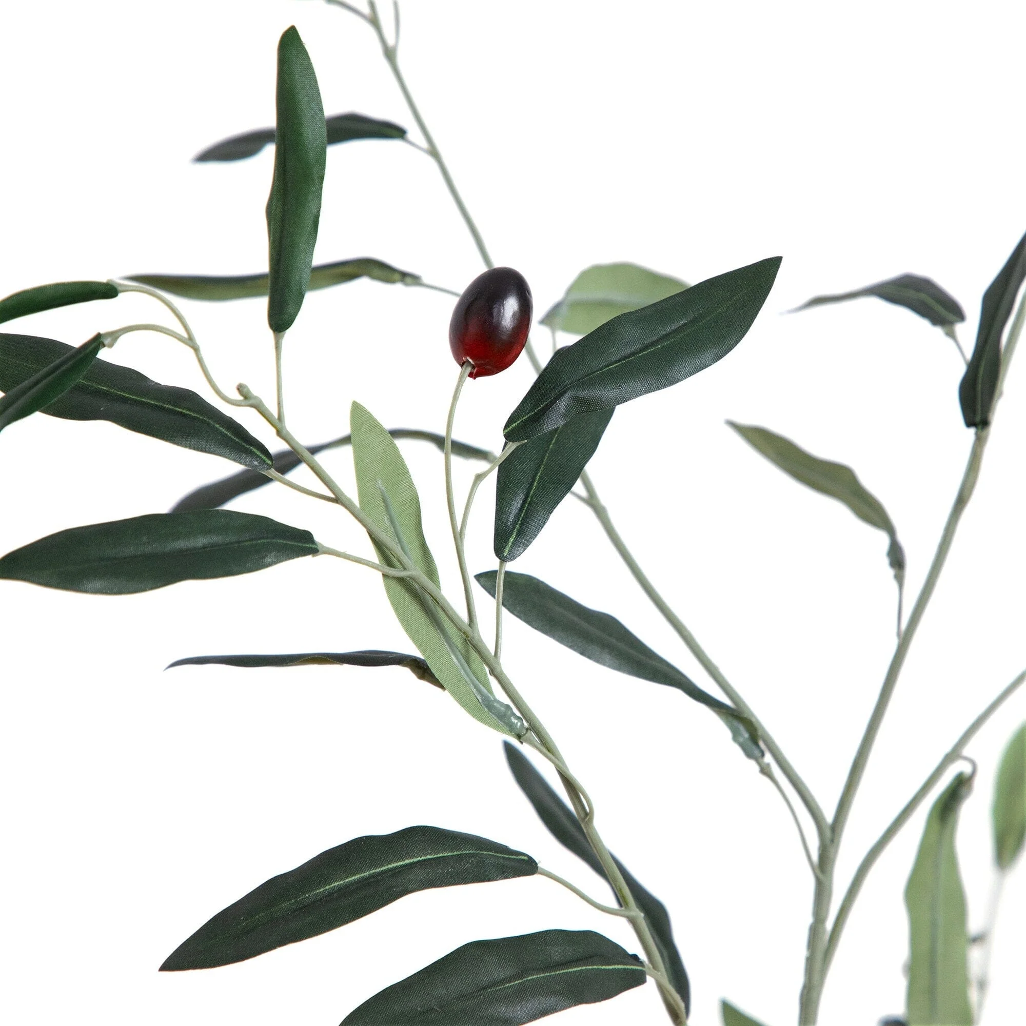 6’ Artificial Slim Minimalist Olive Tree - Image 2
