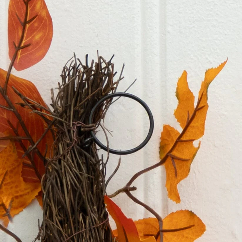 6’ Assorted Autumn Maple Leaves, Pumpkins, Gourds, Berries and Pinecone Artificial Fall Garland - Image 5
