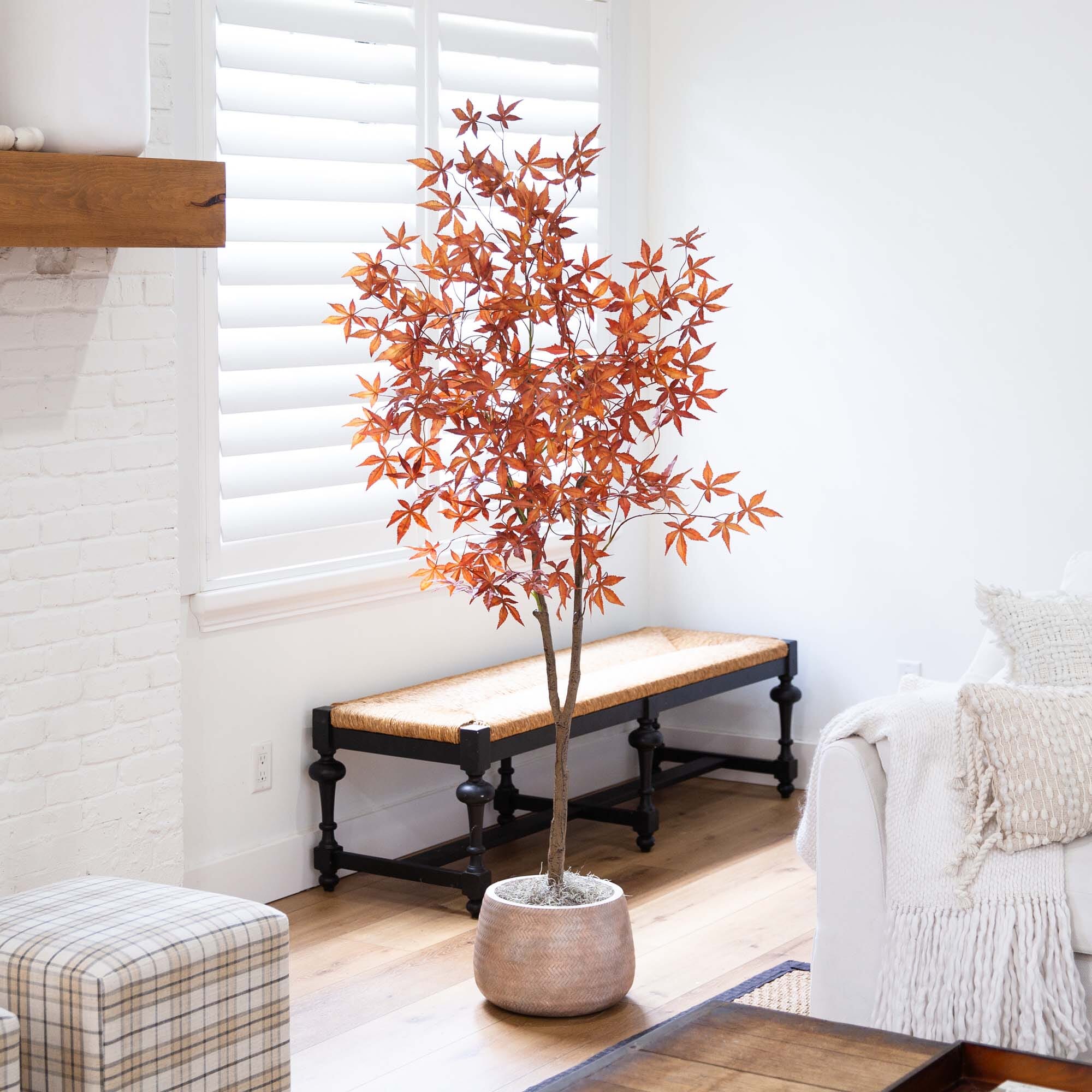 6' Autumn Japanese Maple Artificial Fall Tree - Image 3