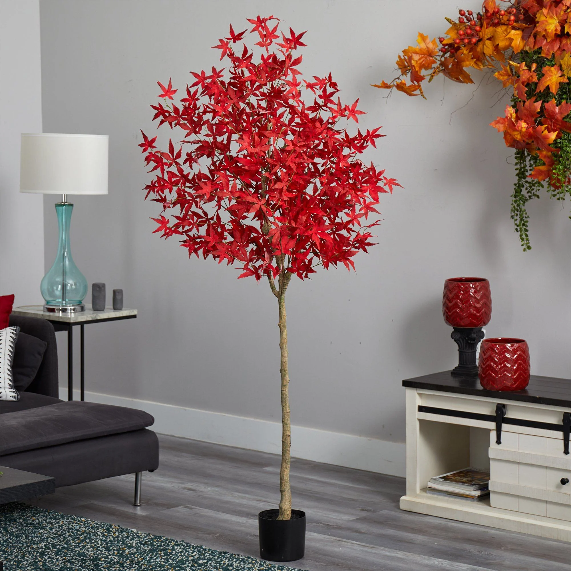 6’ Autumn Maple Artificial Fall Tree - Image 3