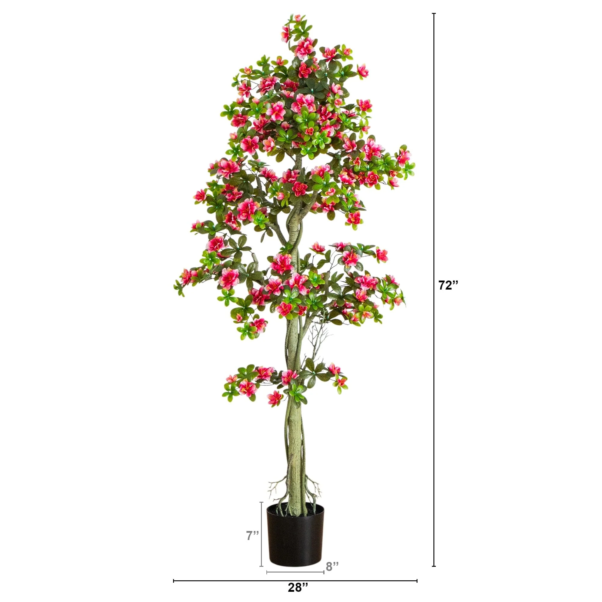 6' UV Resistant Artificial Azalea Tree (Indoor/Outdoor) - Image 7