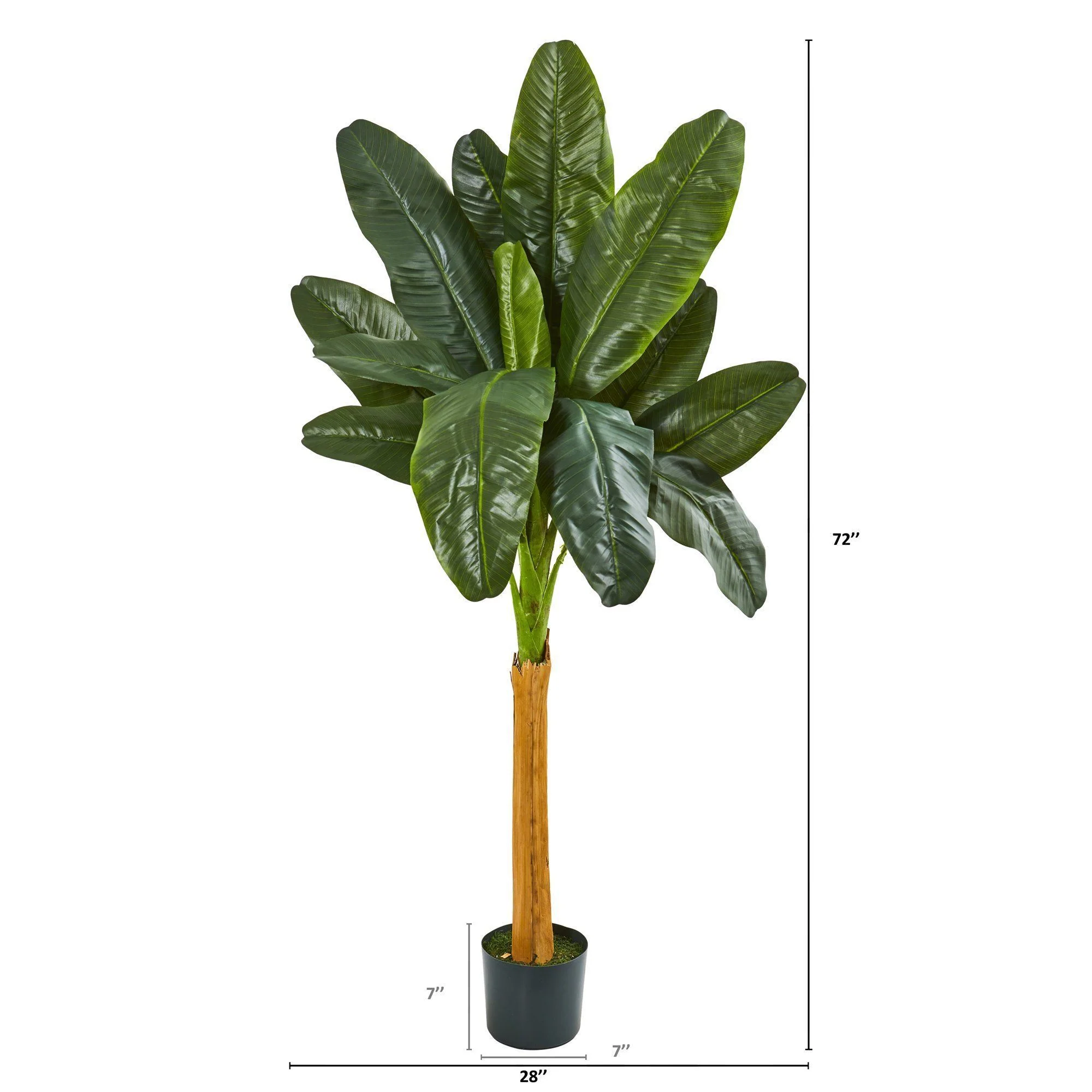 6’ Banana Artificial Tree - Image 2