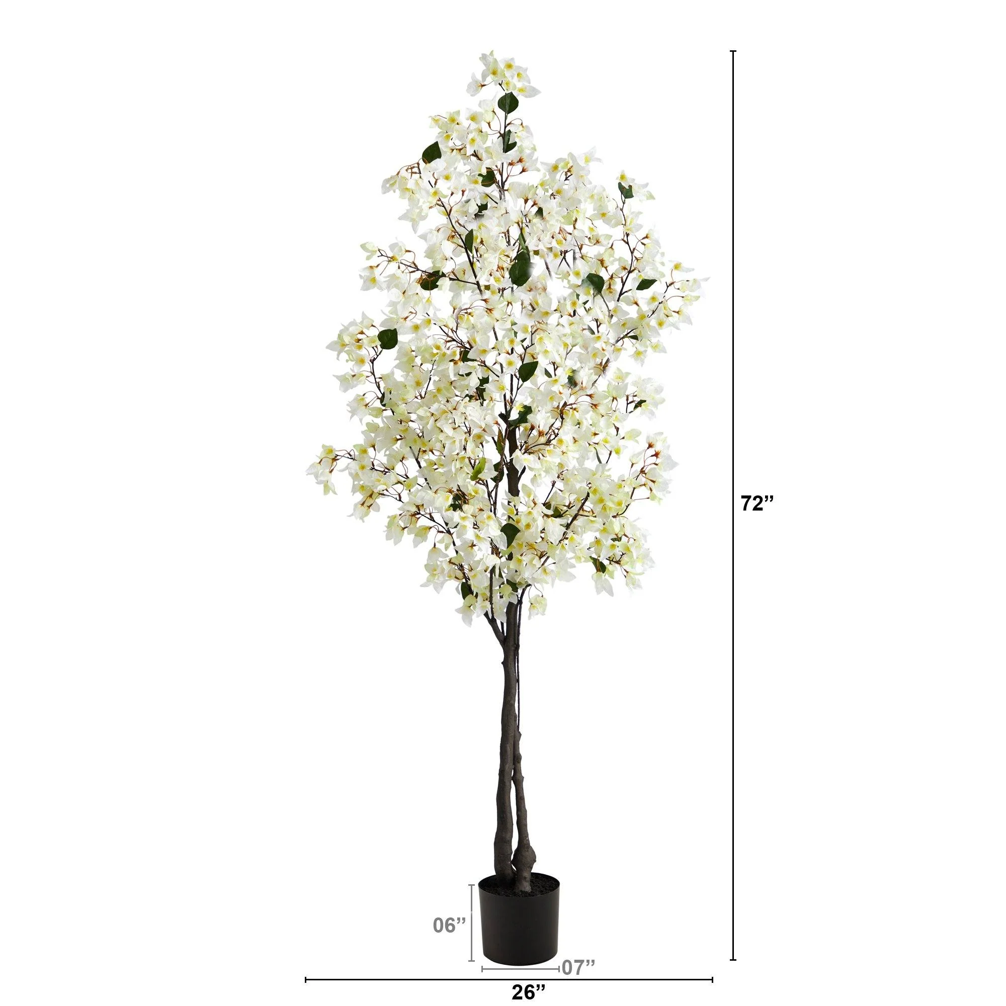 6’ Bougainvillea Artificial Tree - Image 11