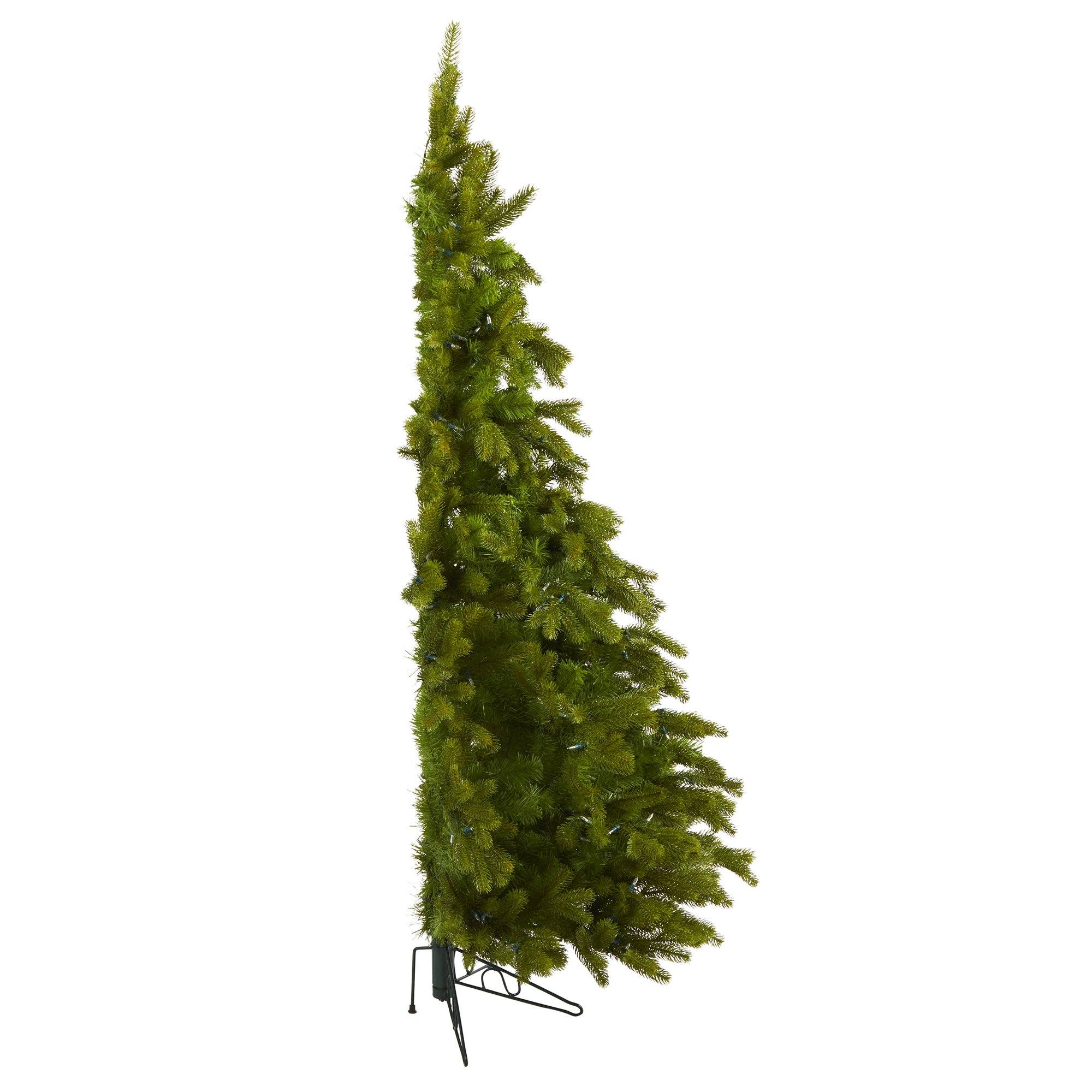6' Cambridge Spruce Flat Back Artificial Christmas Tree with 350 Warm White (Multifunction) LED Lights and 642 Bendable Branches - Image 3