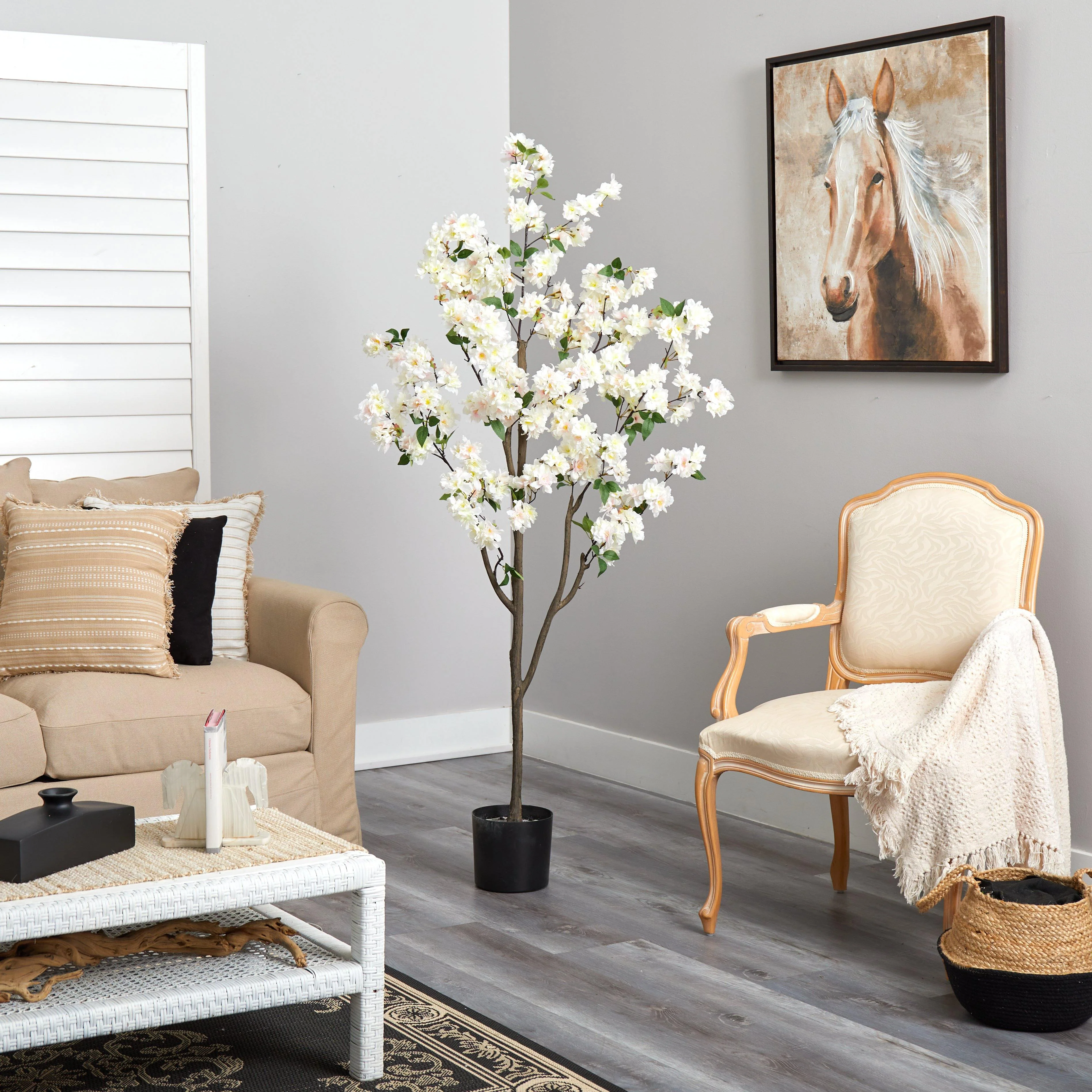 6’ Cherry Blossom Artificial Tree - Image 7
