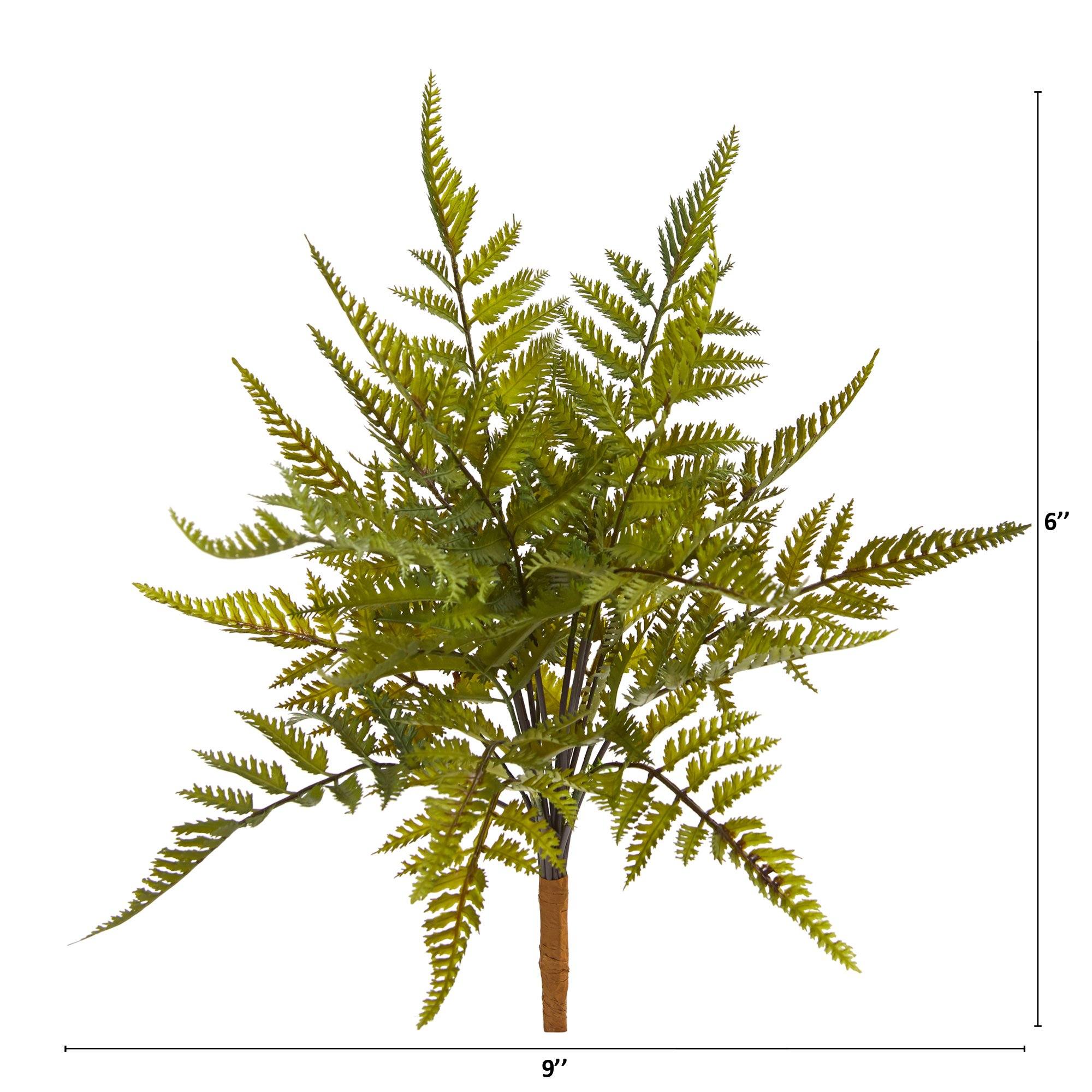 6” Fern Artificial Plant (Set of 6) - Image 2
