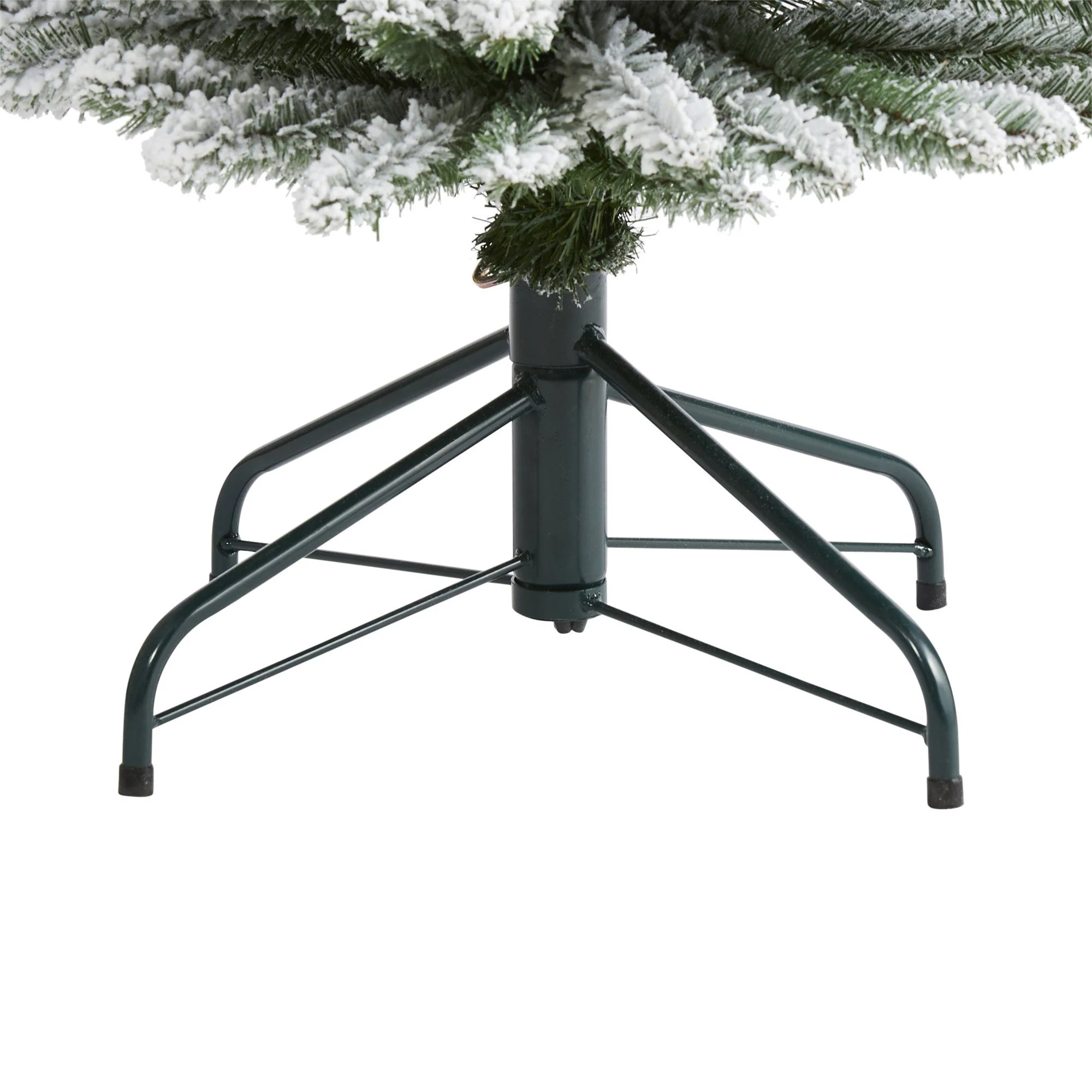6’ Flocked Pencil Artificial Christmas Tree with 438 Bendable Branches - Image 4