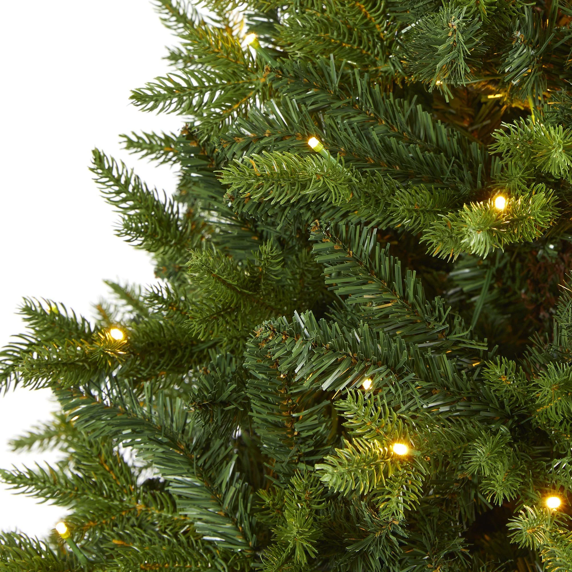 6’ Fraser Fir “Natural Look” Artificial Christmas Tree with 300 Clear LED Lights, a Burlap Base and 2113 Bendable Branches - Image 3