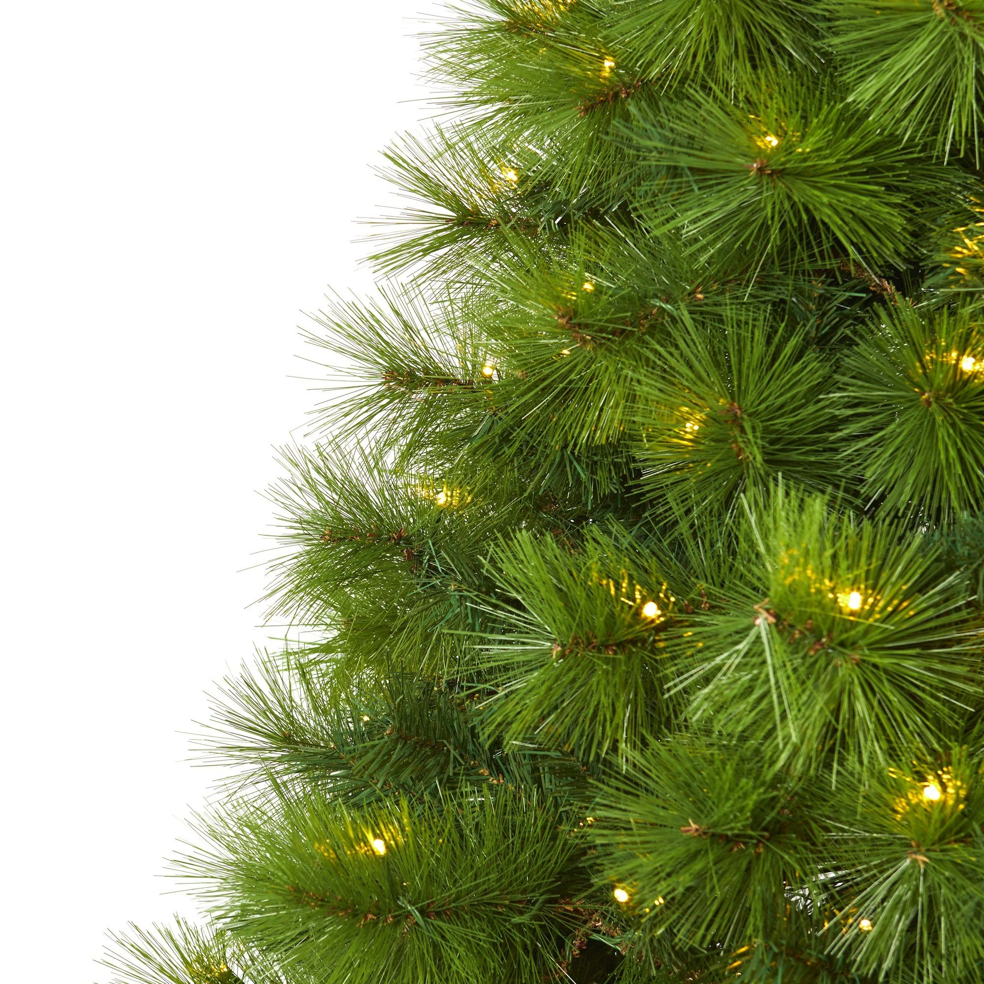 6’ Green Scotch Pine Artificial Christmas Tree with 300 Clear LED Lights - Image 4