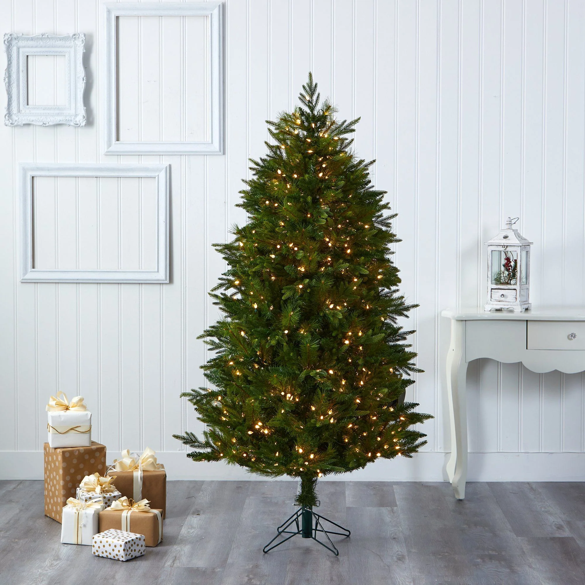 6' Hartford Fir Artificial Christmas Tree with 250 Warm (Multifunction) LED Lights with Instant Connect Technology and 711 Bendable Branches - Image 7
