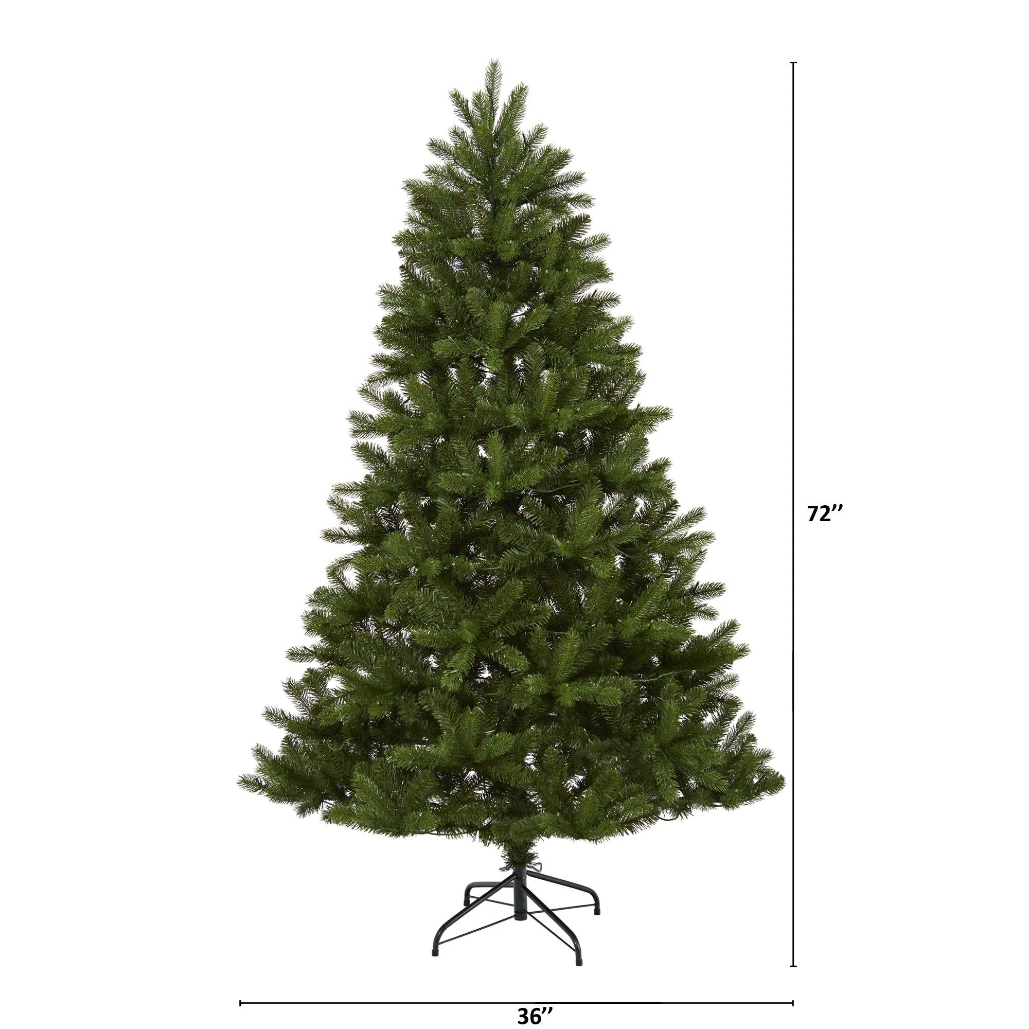 6’ New Haven Spruce “Natural Look” Artificial Christmas Tree with 350 LED Lights - Image 2