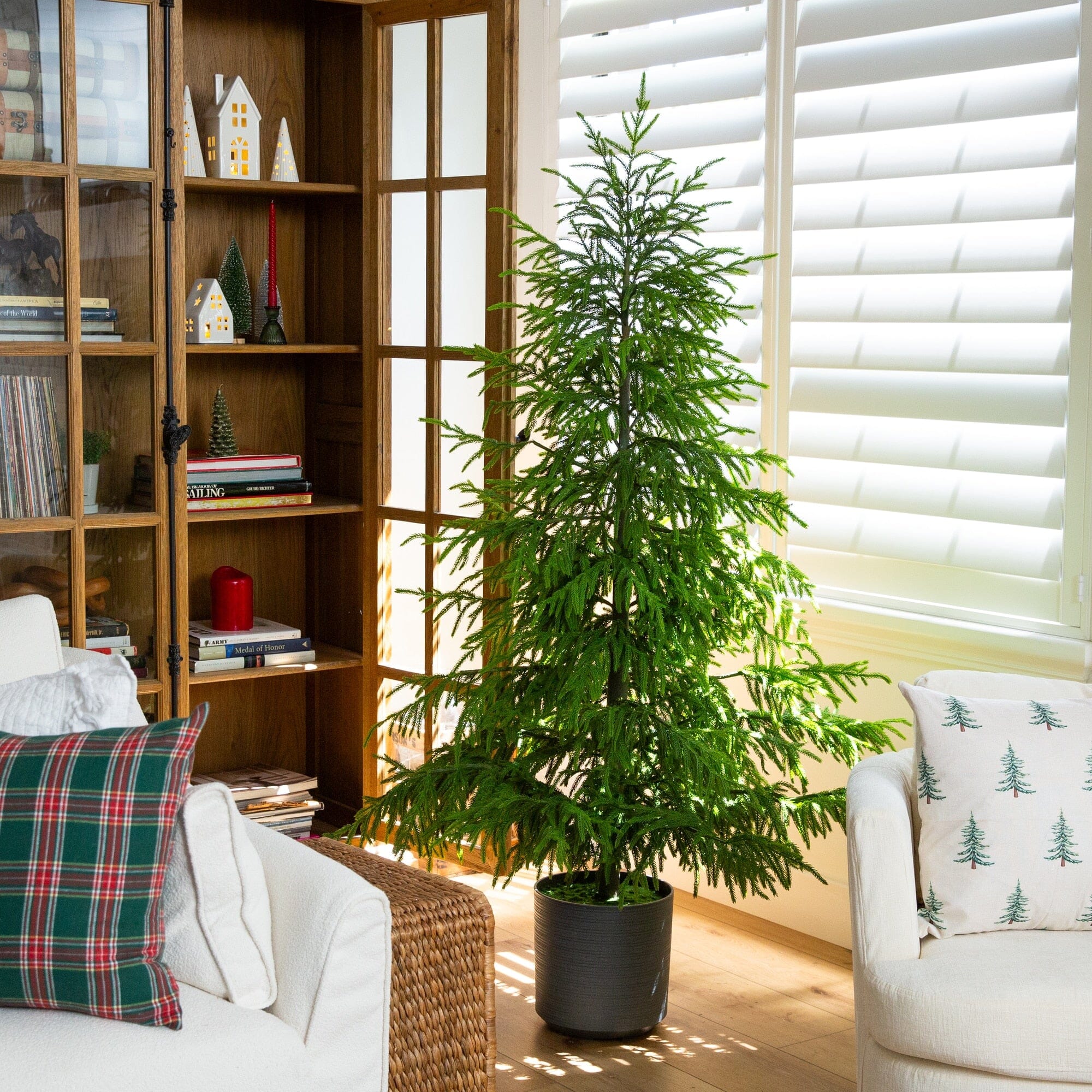 6' Artificial Real Touch Norfolk Island Pine Christmas Tree with Natural Look - Image 3