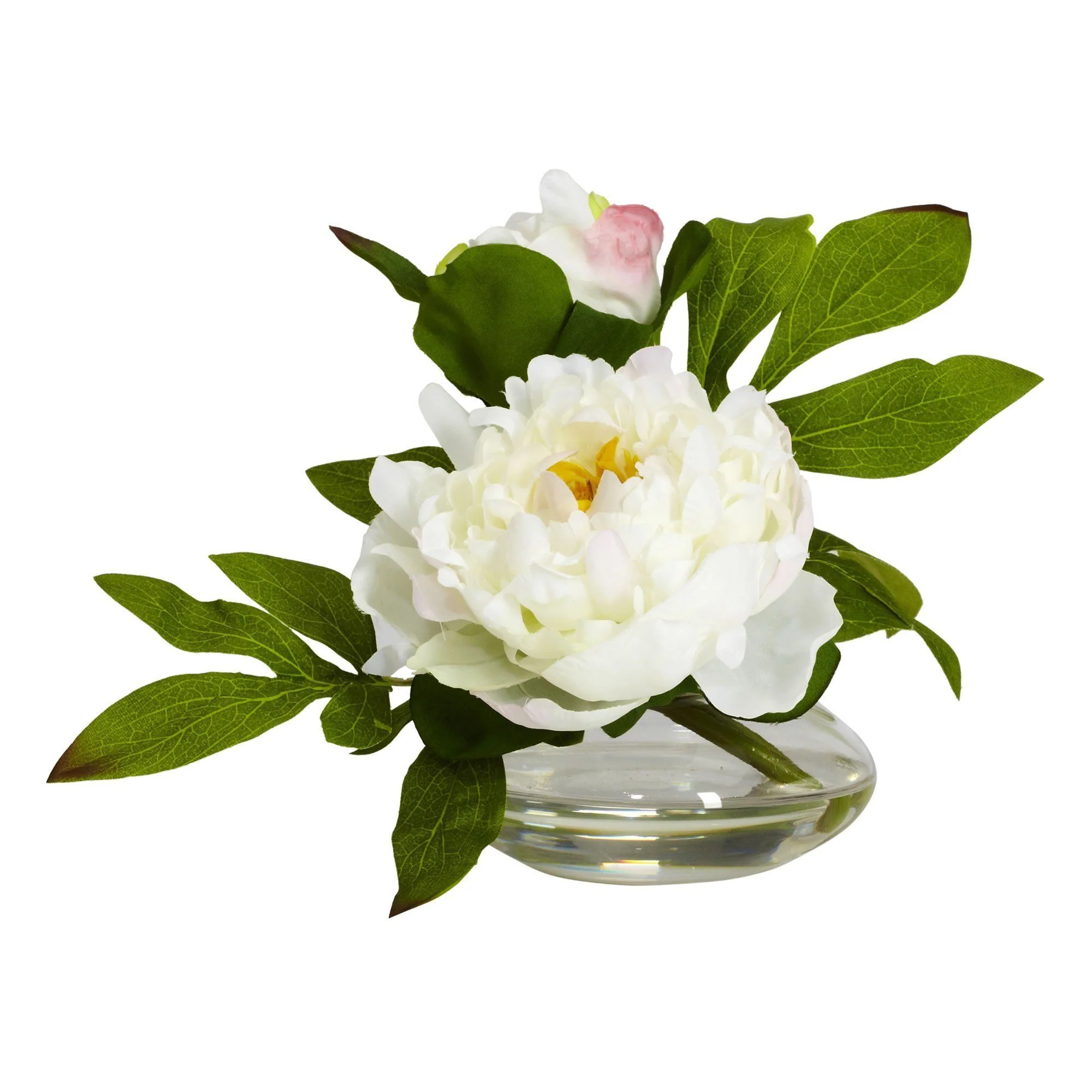 Peony w/Glass Vase (Set of 3) - Image 2