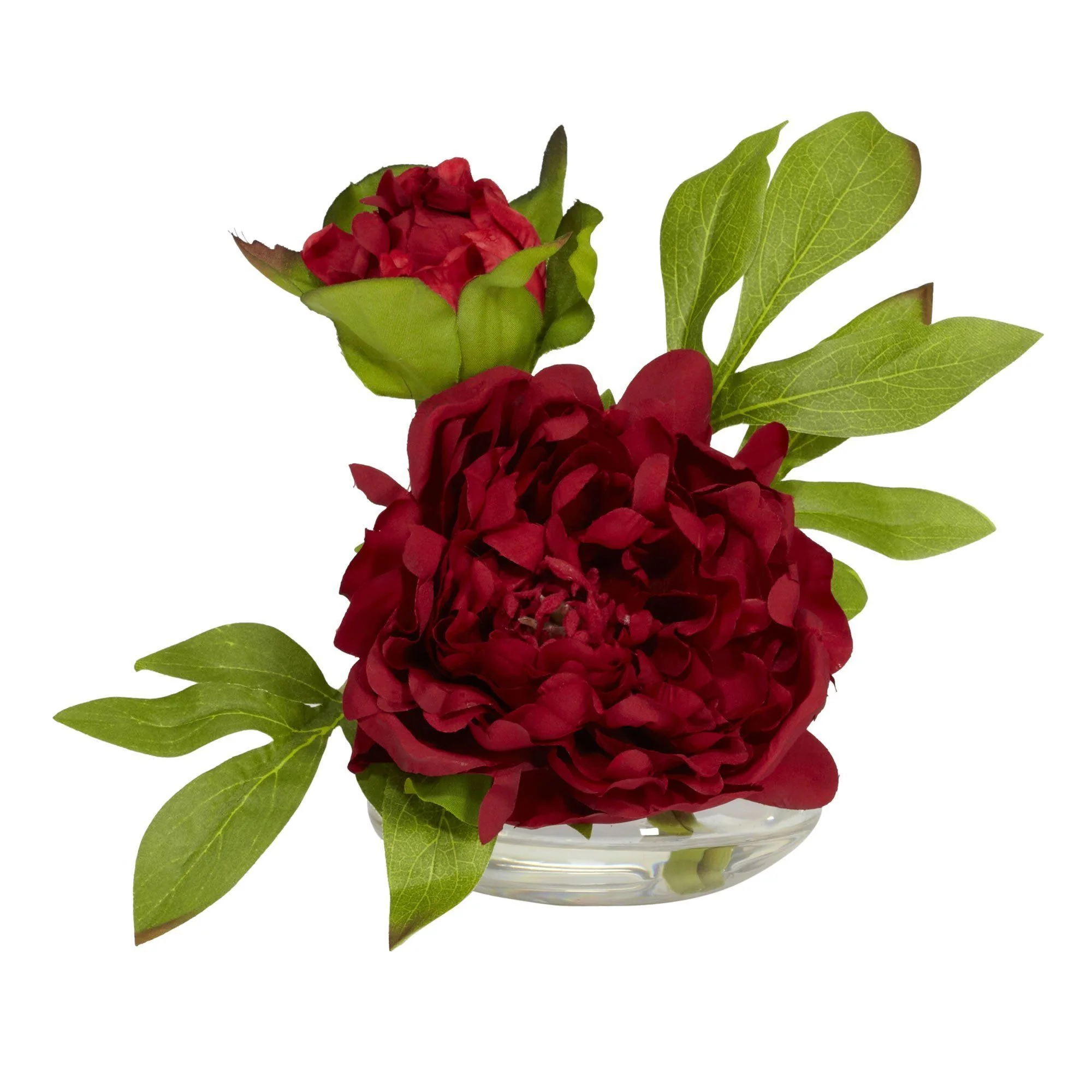 Peony w/Glass Vase (Set of 3) - Image 4